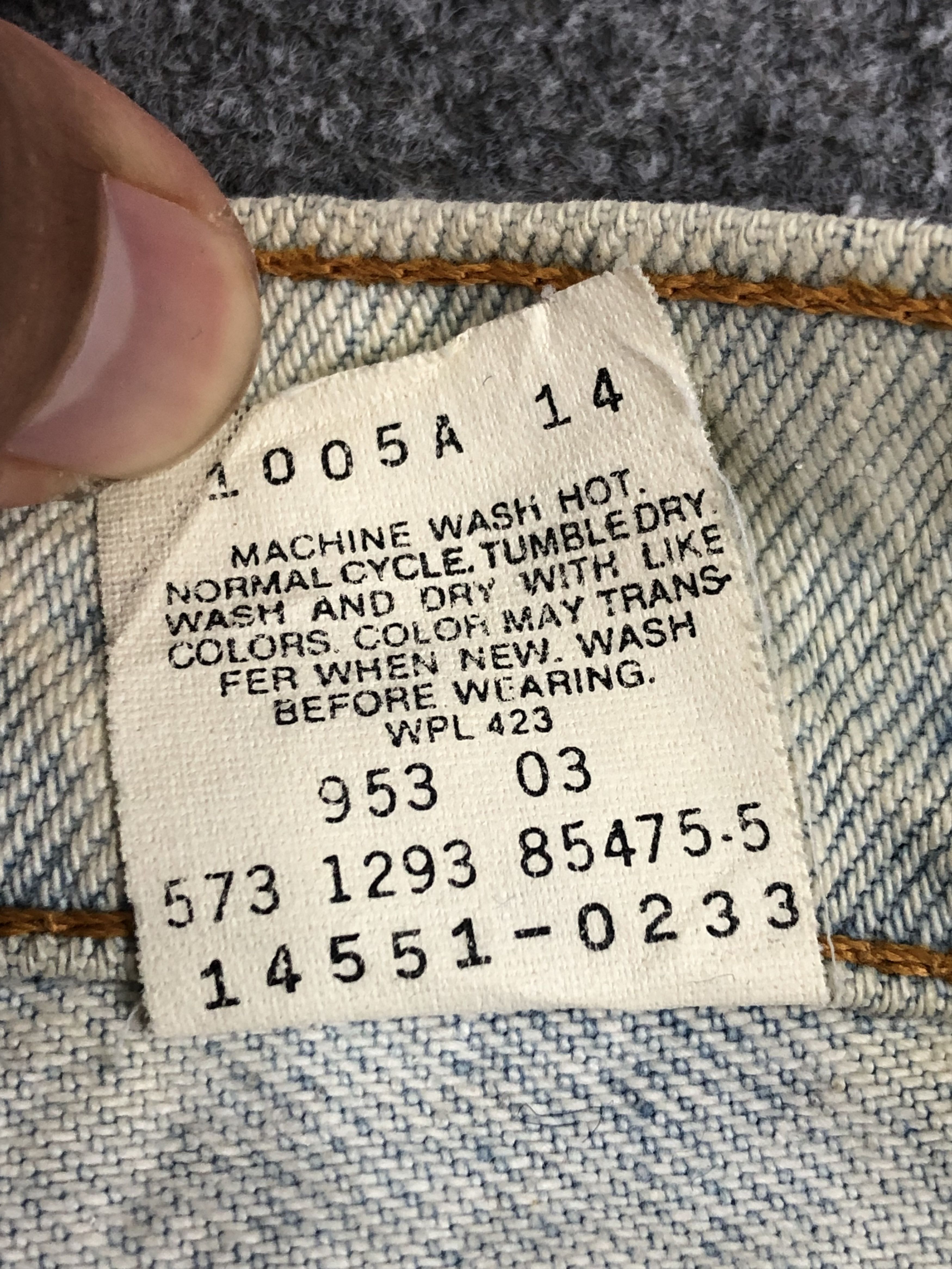 Levi's × Vintage Vintage 90s Levis 551 Tapered Leg Jeans DP1449 Size US 30 / EU 46 - 7 Thumbnail