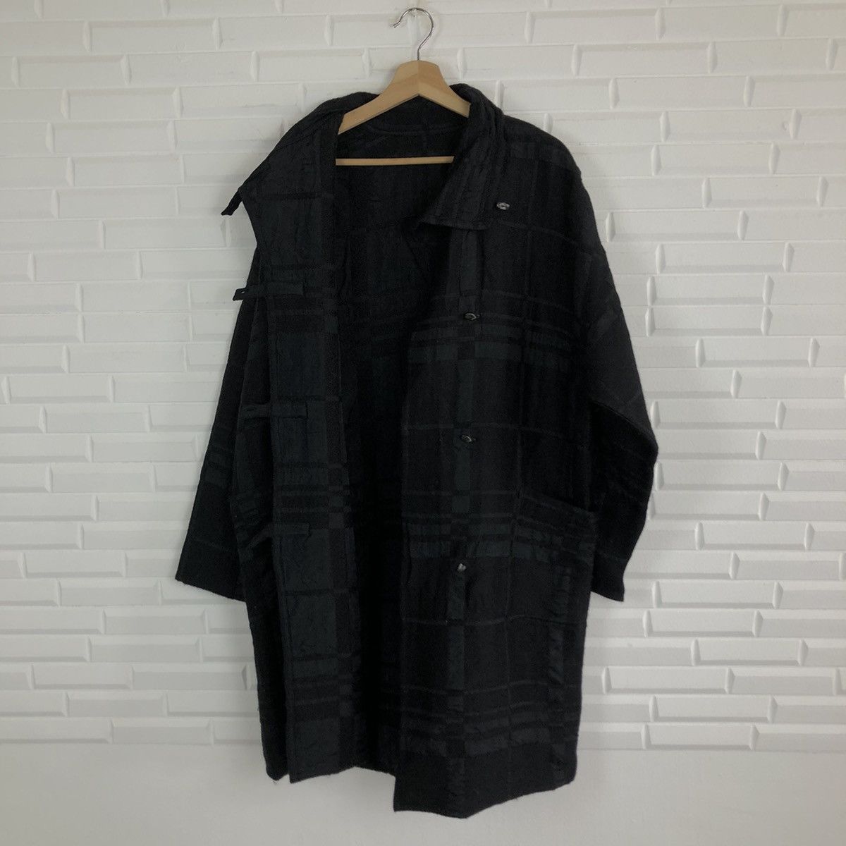 Japanese Brand LONG JACKET SOUPLE PATCH WORK ULTIMATE BLACK INSPIRED BY YS Size US L / EU 52-54 / 3 - 9 Thumbnail