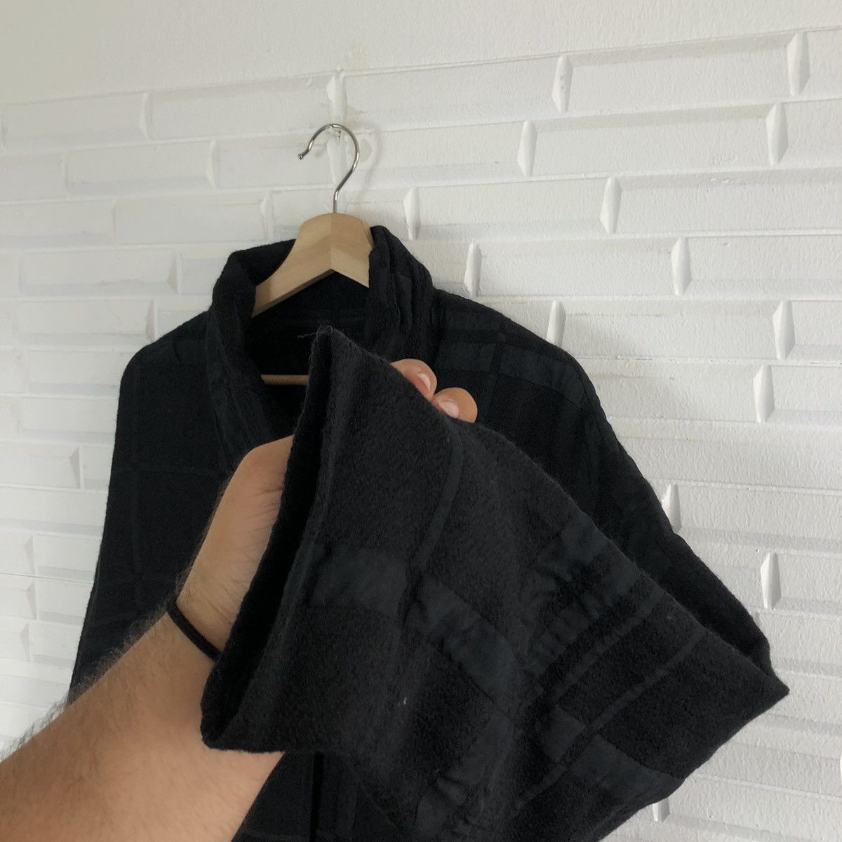 Japanese Brand LONG JACKET SOUPLE PATCH WORK ULTIMATE BLACK INSPIRED BY YS Size US L / EU 52-54 / 3 - 6 Thumbnail