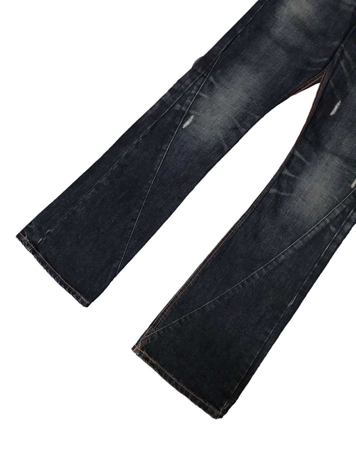 20471120 Flare Edwin Japan Edition Rude Zero Distressed Red Knit Size US 30 / EU 46 - 2 Thumbnail