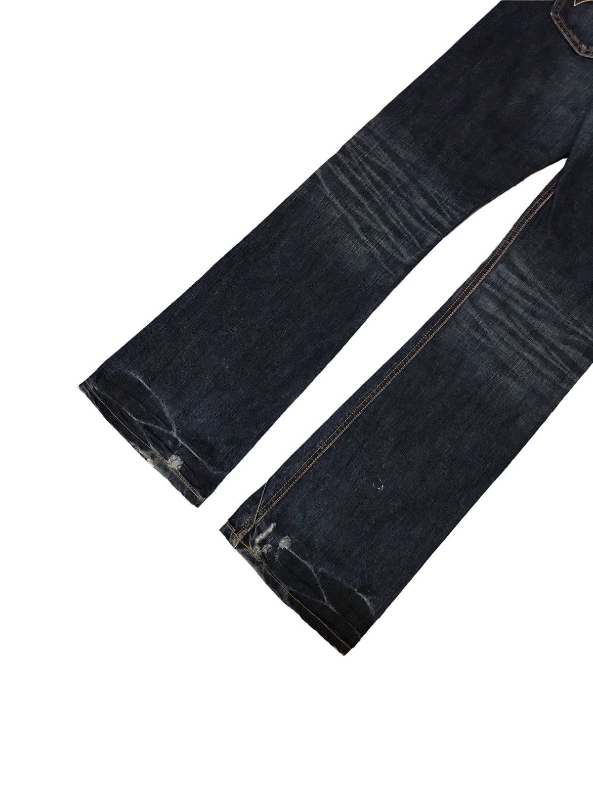 20471120 Flare Edwin Japan Edition Rude Zero Distressed Red Knit Size US 30 / EU 46 - 7 Thumbnail
