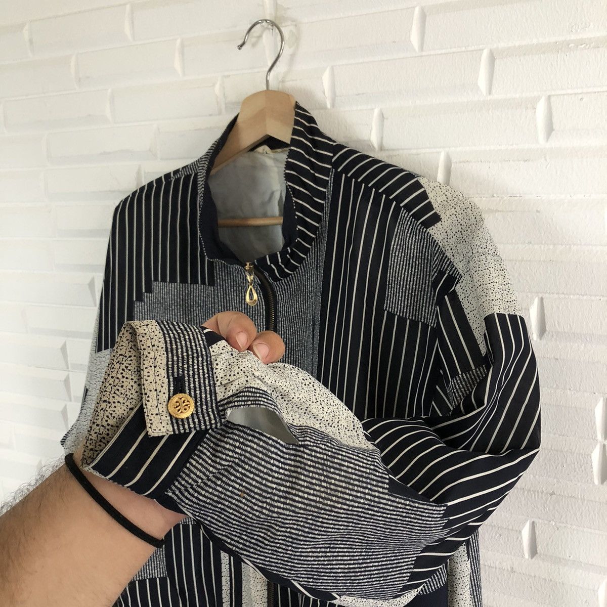 Japanese Brand BRIDGE HIGH MA-1 DESIGN JACKET INSPIRED BY ISSEY MIYAKE Size US L / EU 52-54 / 3 - 5 Thumbnail
