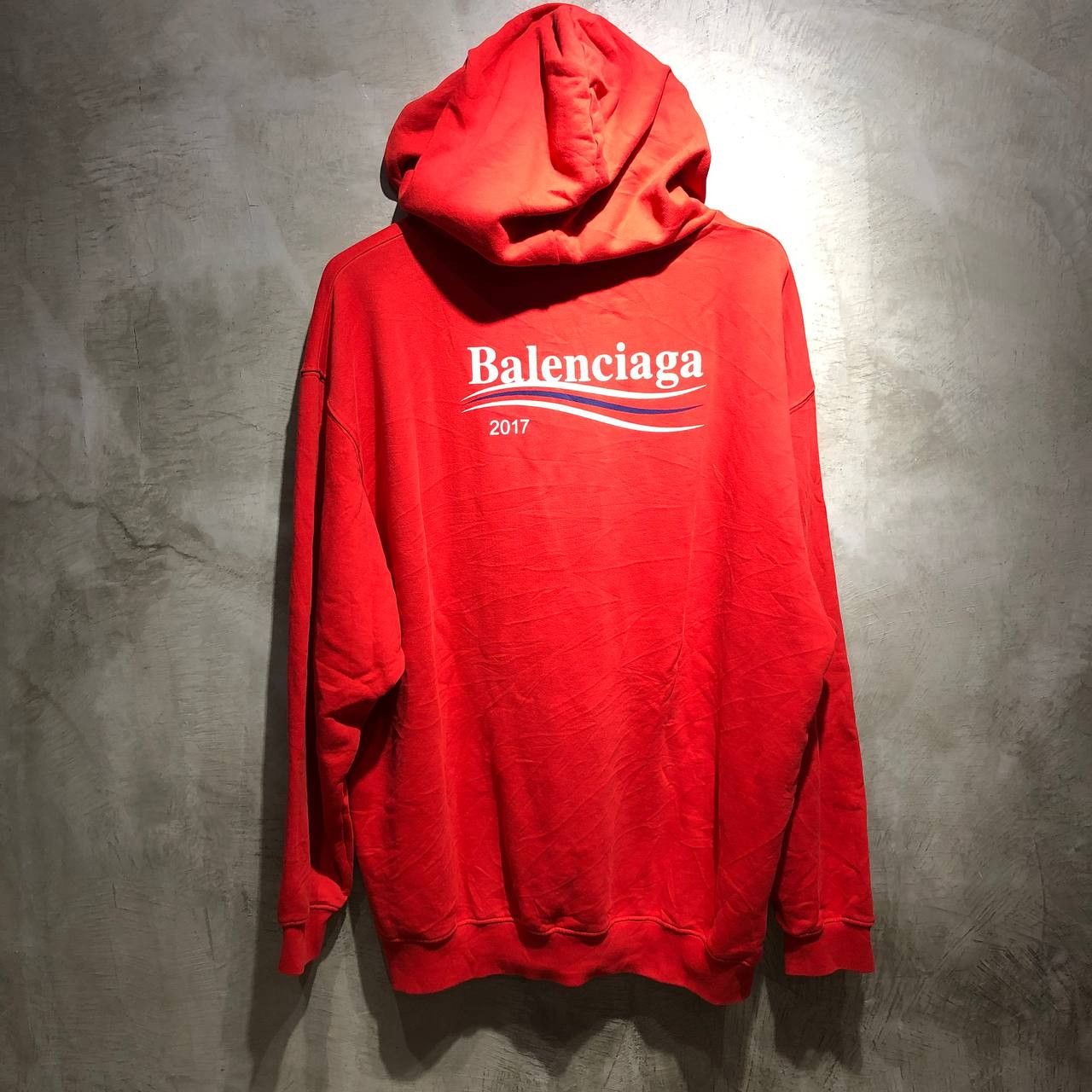 image of Balenciaga Campaign Hoodie in Red, Men's (Size 2XL)