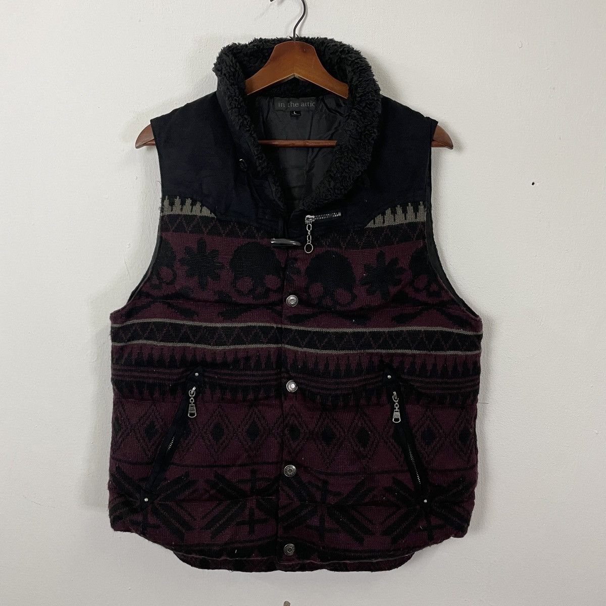 In The Attic Vintage In The Attic Skulls Button ups Vest Size US M / EU 48-50 / 2 - 2 Thumbnail