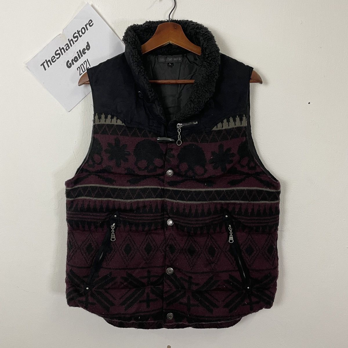 In The Attic Vintage In The Attic Skulls Button ups Vest Size US M / EU 48-50 / 2 - 1 Thumbnail