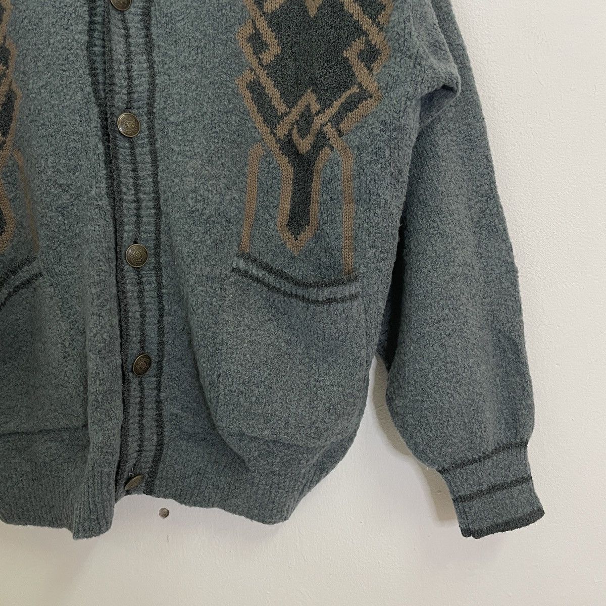 Aran Isles Knitwear × Other Vintage Buozzi Art Cardingan Knitwear Size US XL / EU 56 / 4 - 2 Thumbnail