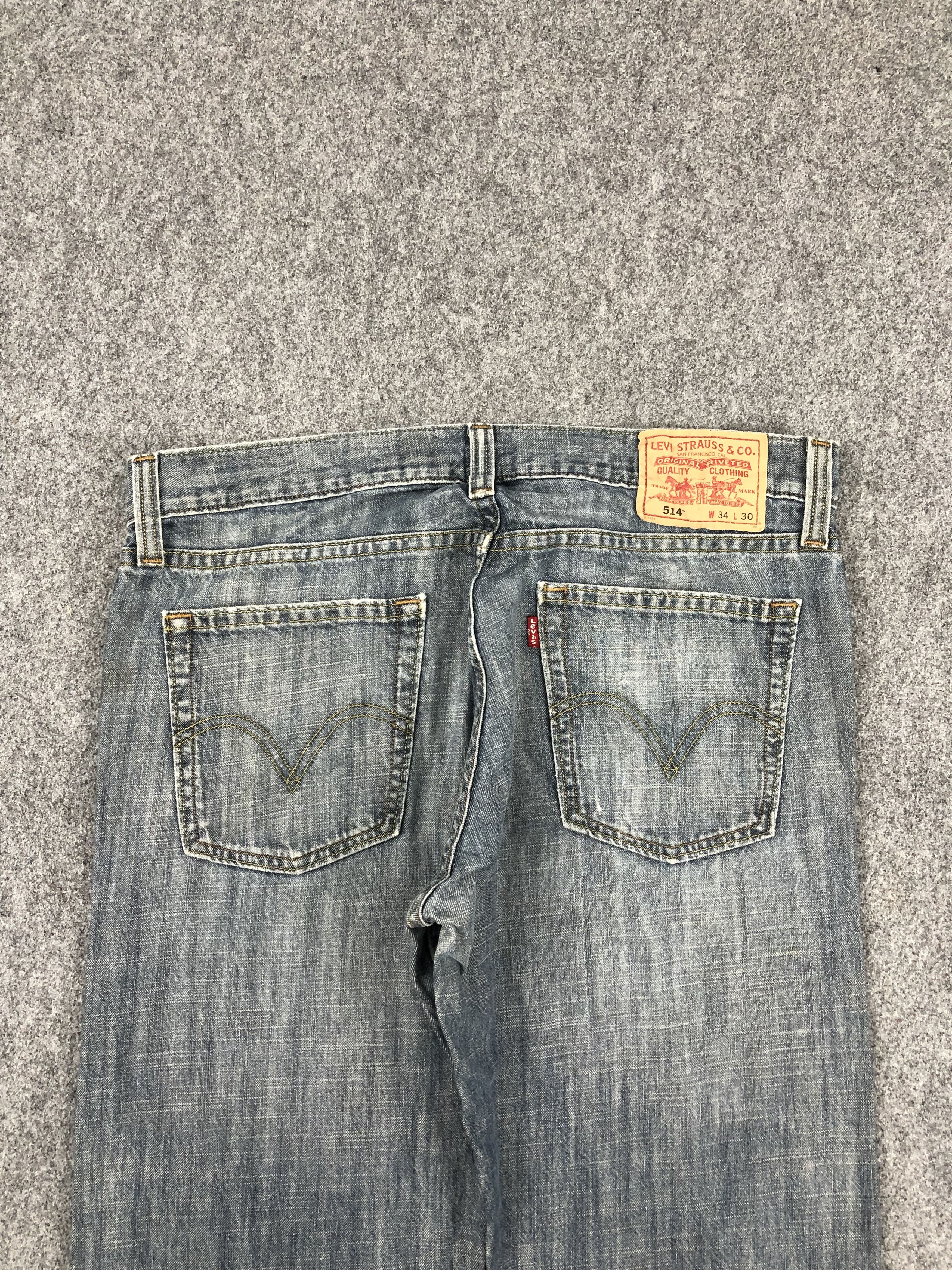 Levi's Vintage Levis 514 Faded Blue Jeans DP1450 Size US 34 / EU 50 - 4 Thumbnail