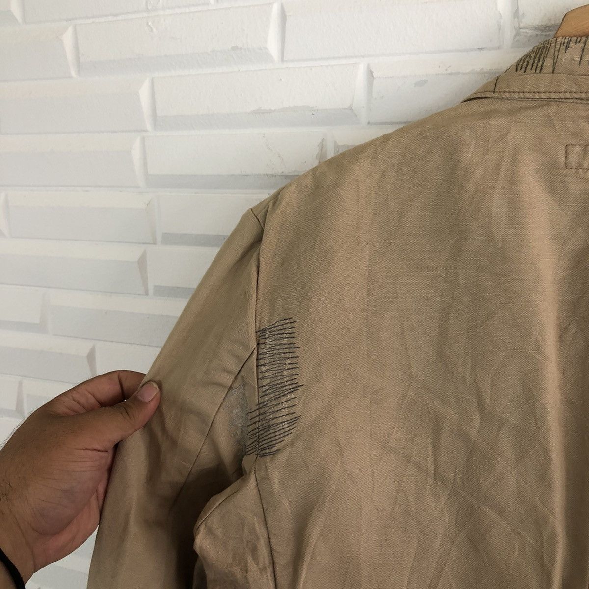 Calvin Klein CALVIN KLEIN HIKORY CHORE JACKET PATCH WORK DESIGN Size US XL / EU 56 / 4 - 9 Thumbnail