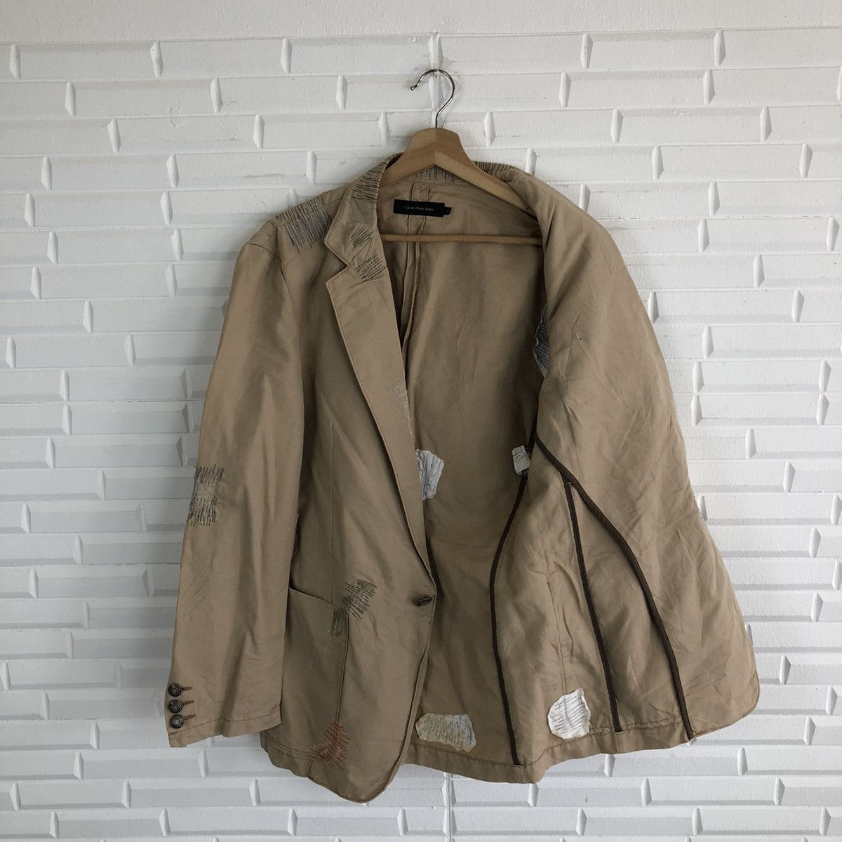 Calvin Klein CALVIN KLEIN HIKORY CHORE JACKET PATCH WORK DESIGN Size US XL / EU 56 / 4 - 10 Thumbnail