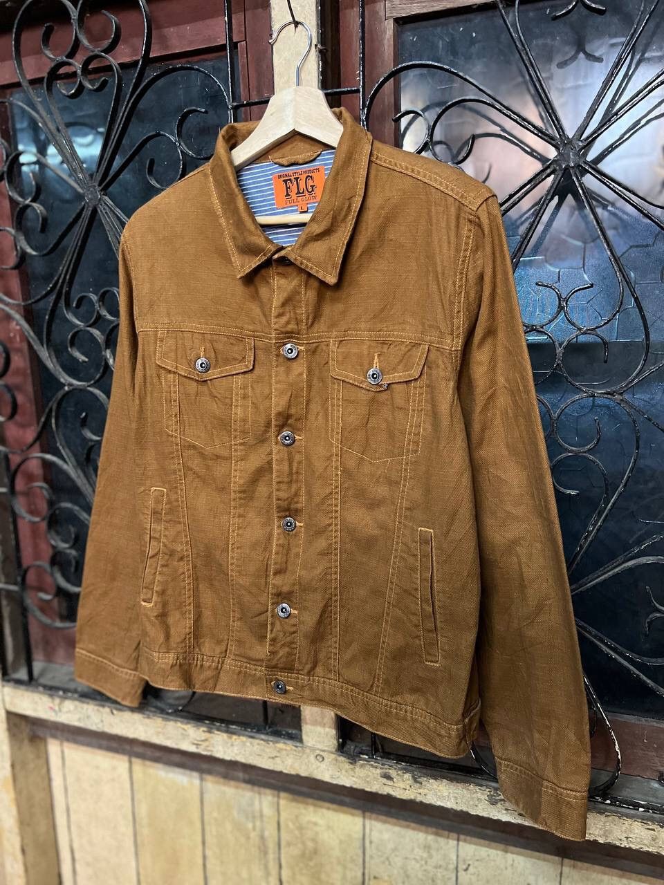 Japanese Brand FULL GLOW TRUCKER JACKET Size US L / EU 52-54 / 3 - 3 Thumbnail