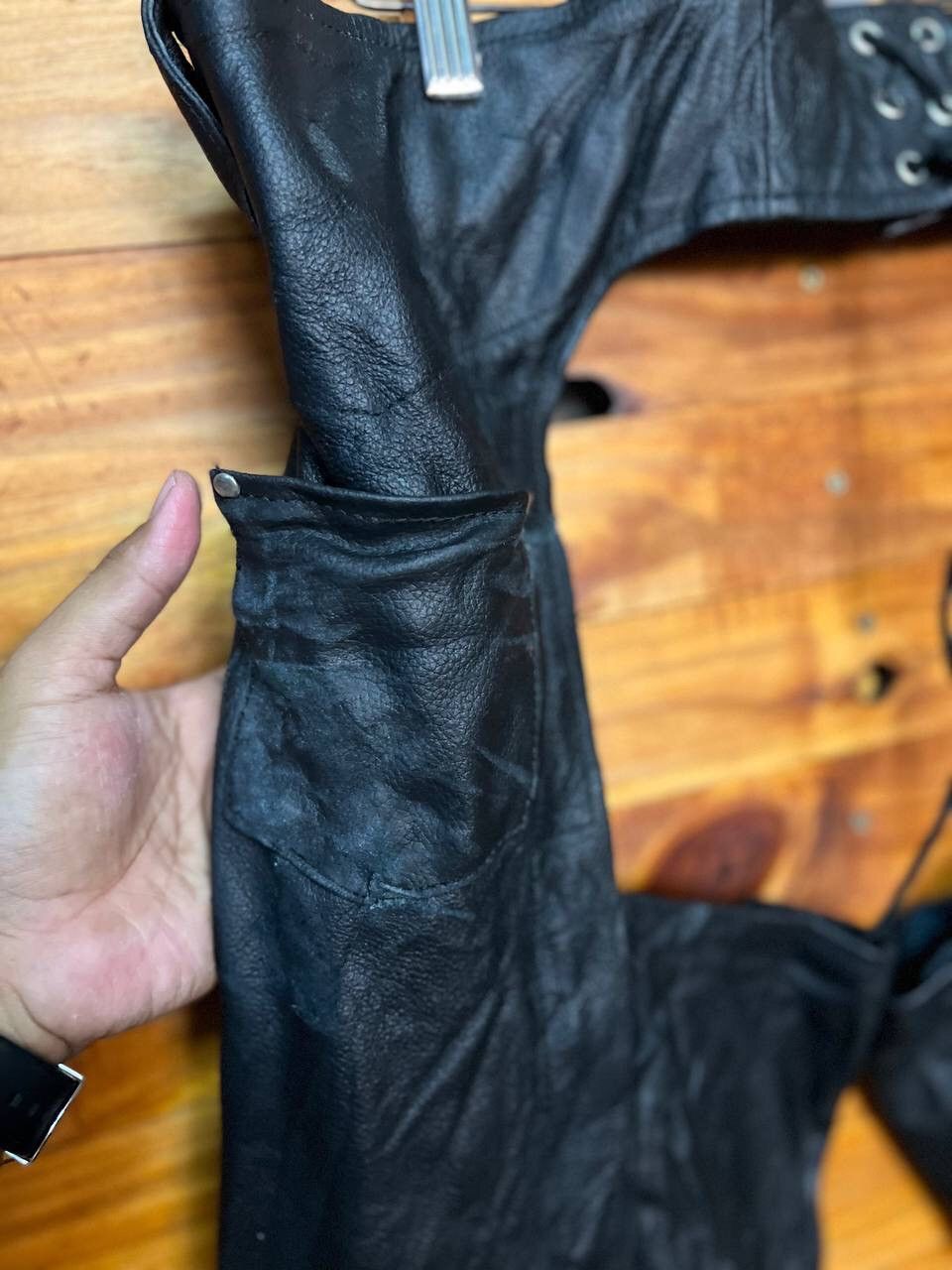 Genuine Leather VINTAGE SELECT LEATHER MOTORCYCLE PANTS SIZE 34 Size US 34 / EU 50 - 4 Thumbnail