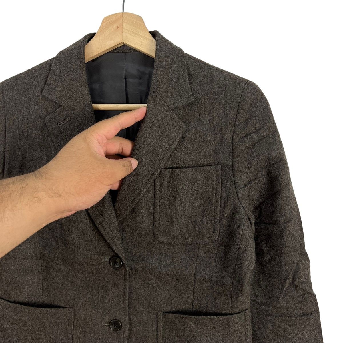 Margaret Howell RICH BROWN CROPPED COATS JACKET MARGARET HOWELL Size S / US 4 / IT 40 - 4 Thumbnail