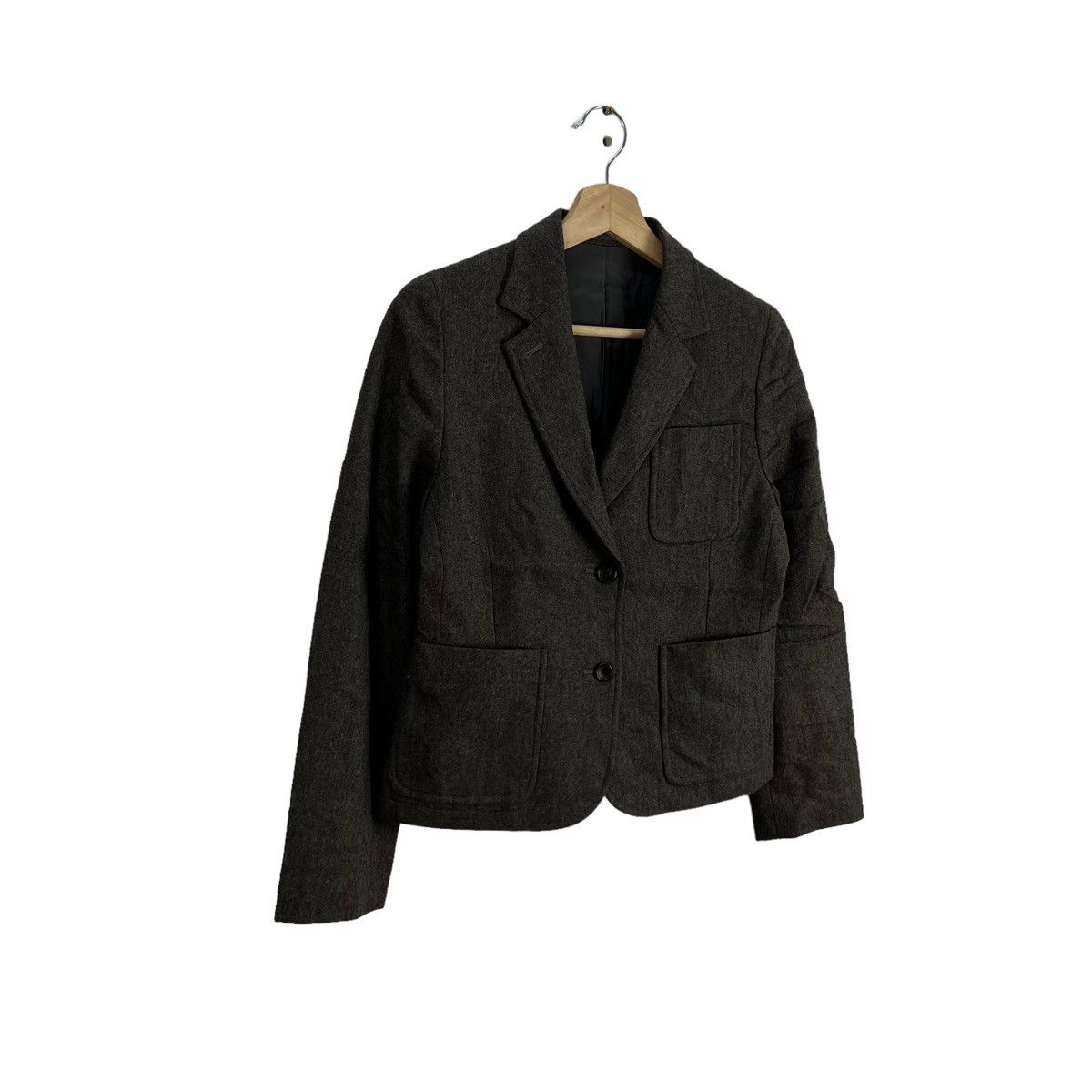 Margaret Howell RICH BROWN CROPPED COATS JACKET MARGARET HOWELL Size S / US 4 / IT 40 - 2 Thumbnail