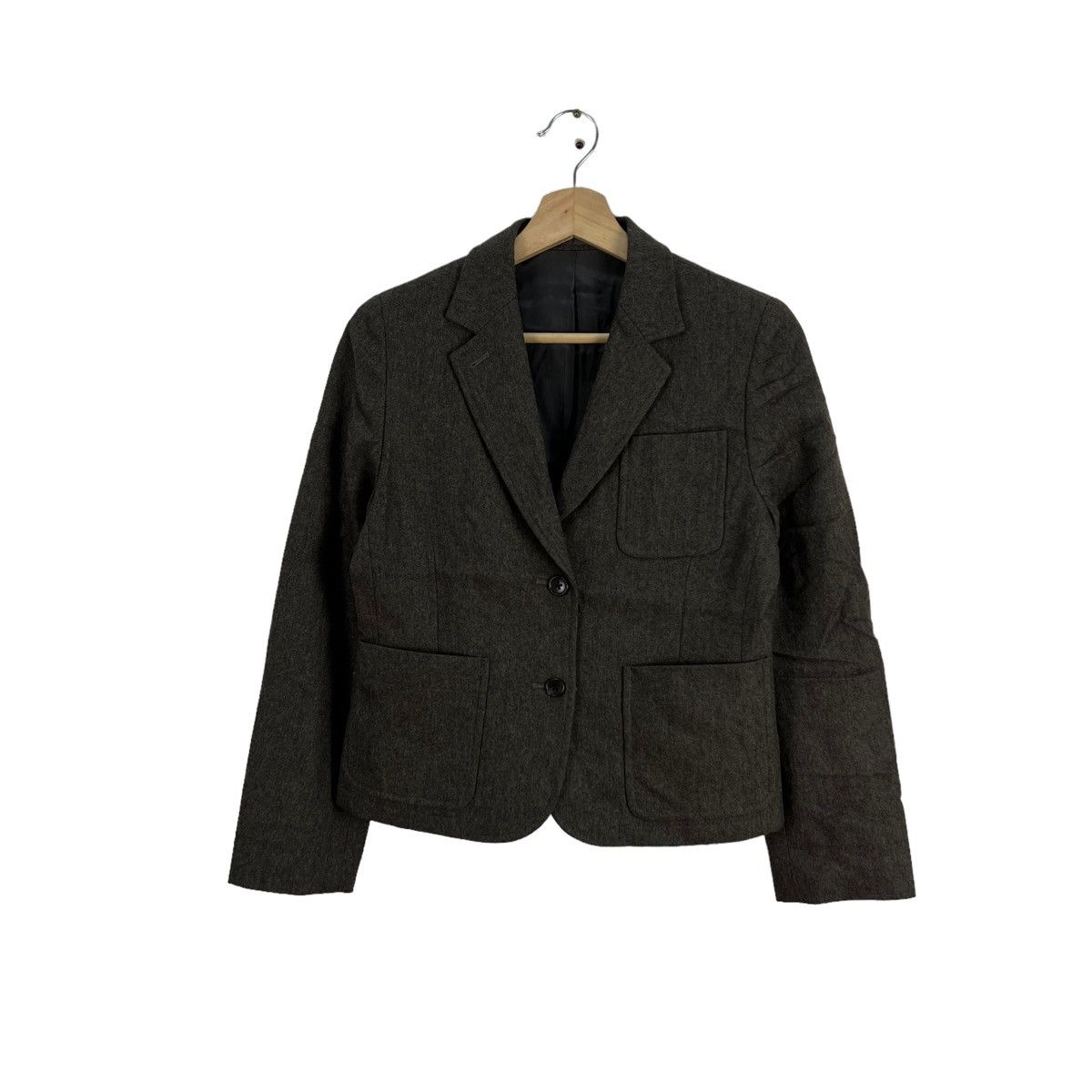 Margaret Howell RICH BROWN CROPPED COATS JACKET MARGARET HOWELL Size S / US 4 / IT 40 - 1 Thumbnail