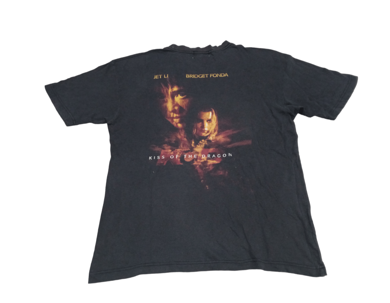 Vintage Vintage Kiss Of the Dragon T-Shirt Jet Li Thrashed Size US L / EU 52-54 / 3 - 1 Thumbnail