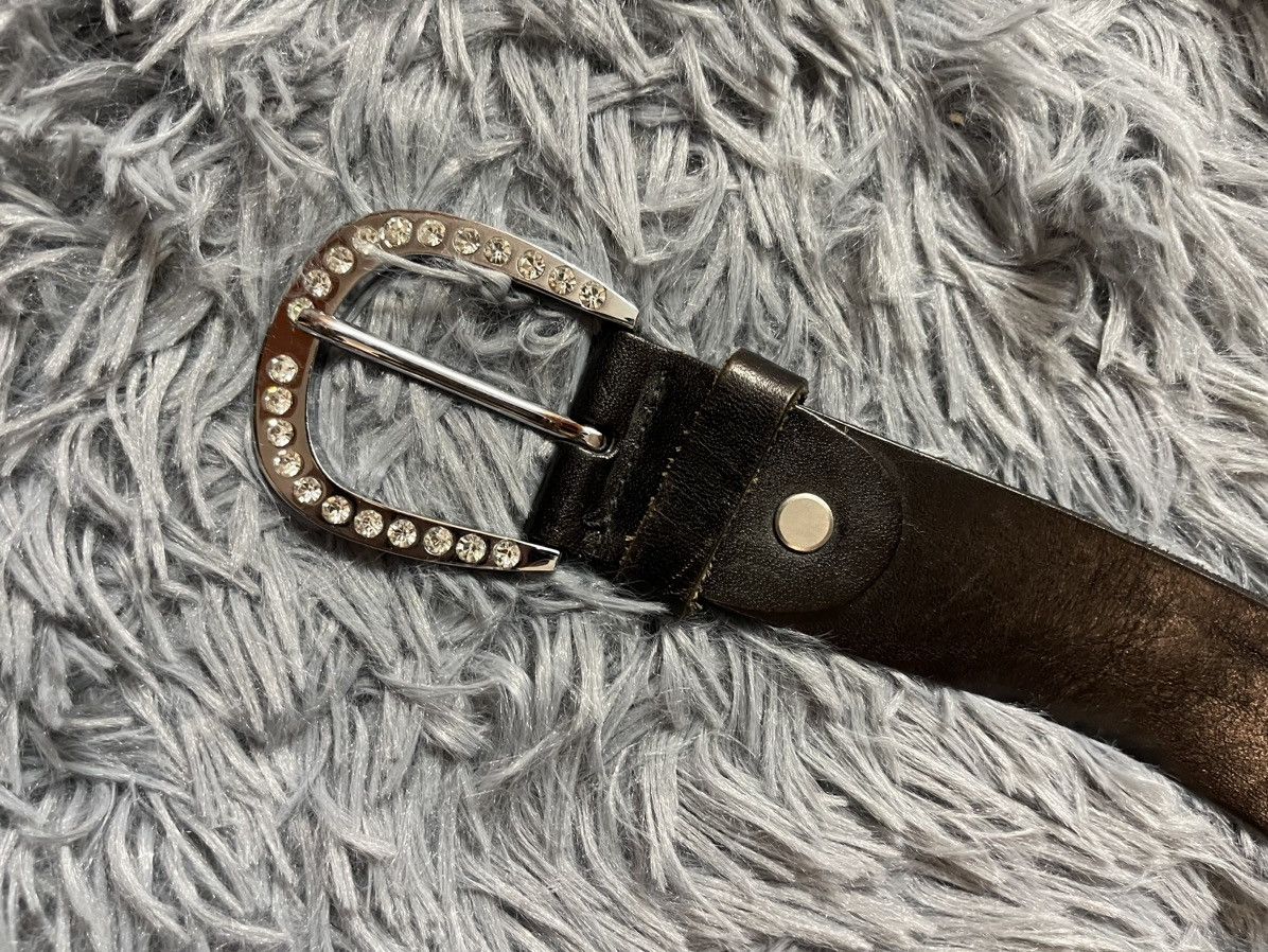 Cowboy Equipment × Vintage Y2K vintage avant garde patchwork gamestones leather belt Size 34 - 3 Thumbnail