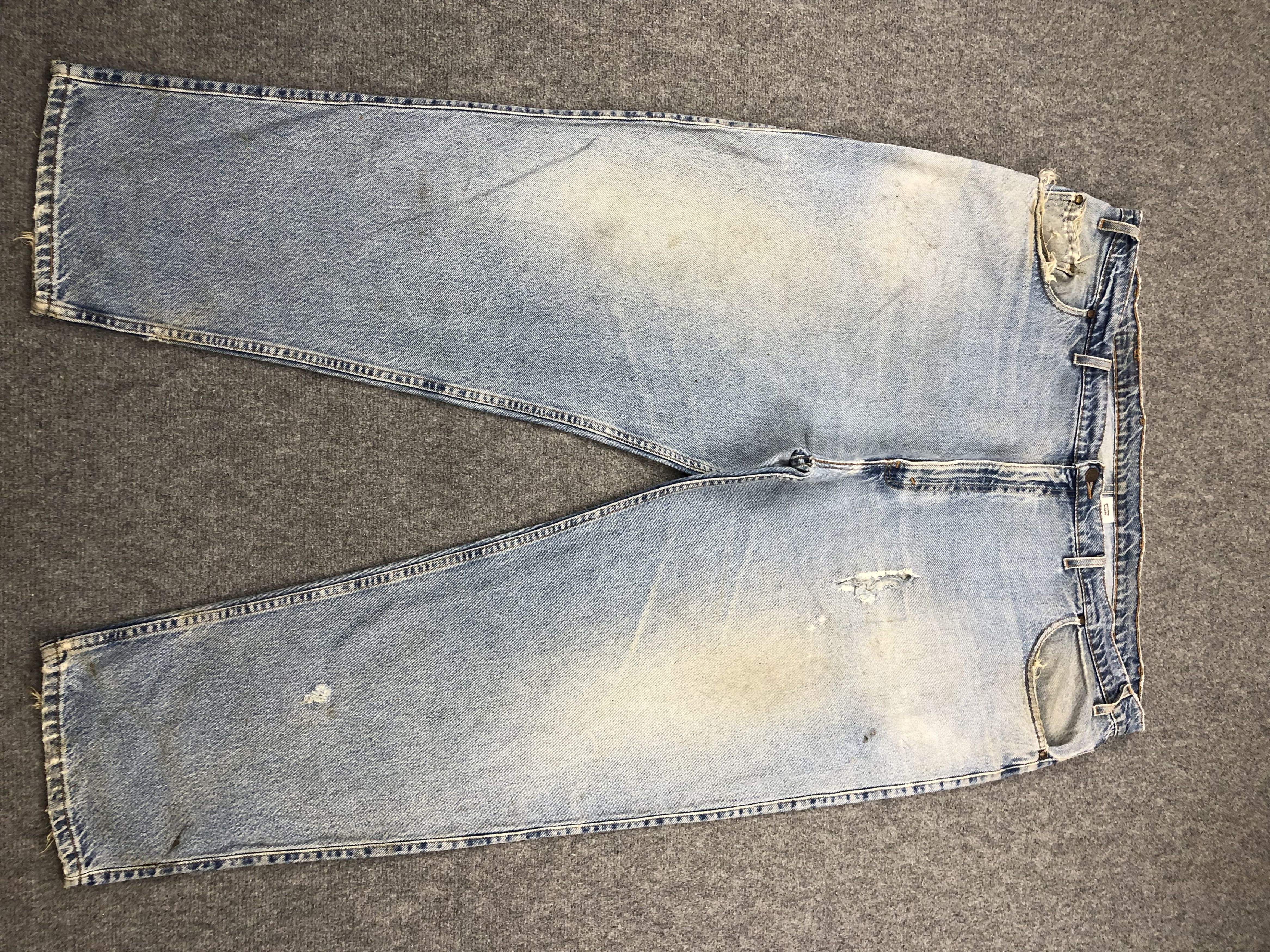 image of 90's Levis 545 Faded Blue Jeans in Blue Denim, Men's (Size 44)