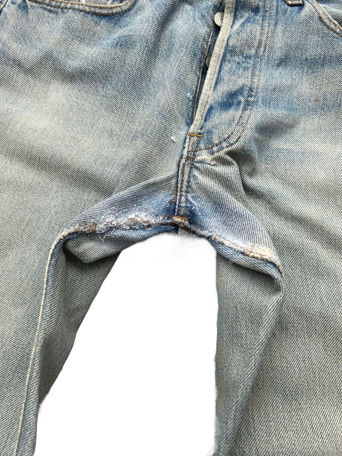 Levi's Vintage 1980 Levis 501 e Selvedge Distresed Denim Size US 28 / EU 44 - 5 Thumbnail