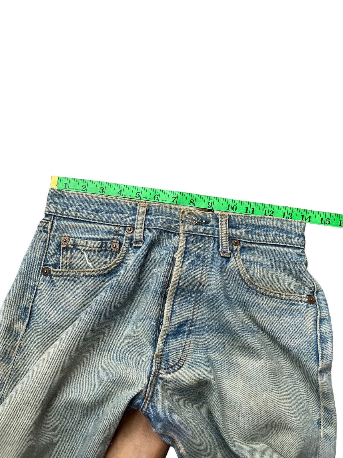 Levi's Vintage 1980 Levis 501 e Selvedge Distresed Denim Size US 28 / EU 44 - 20 Thumbnail
