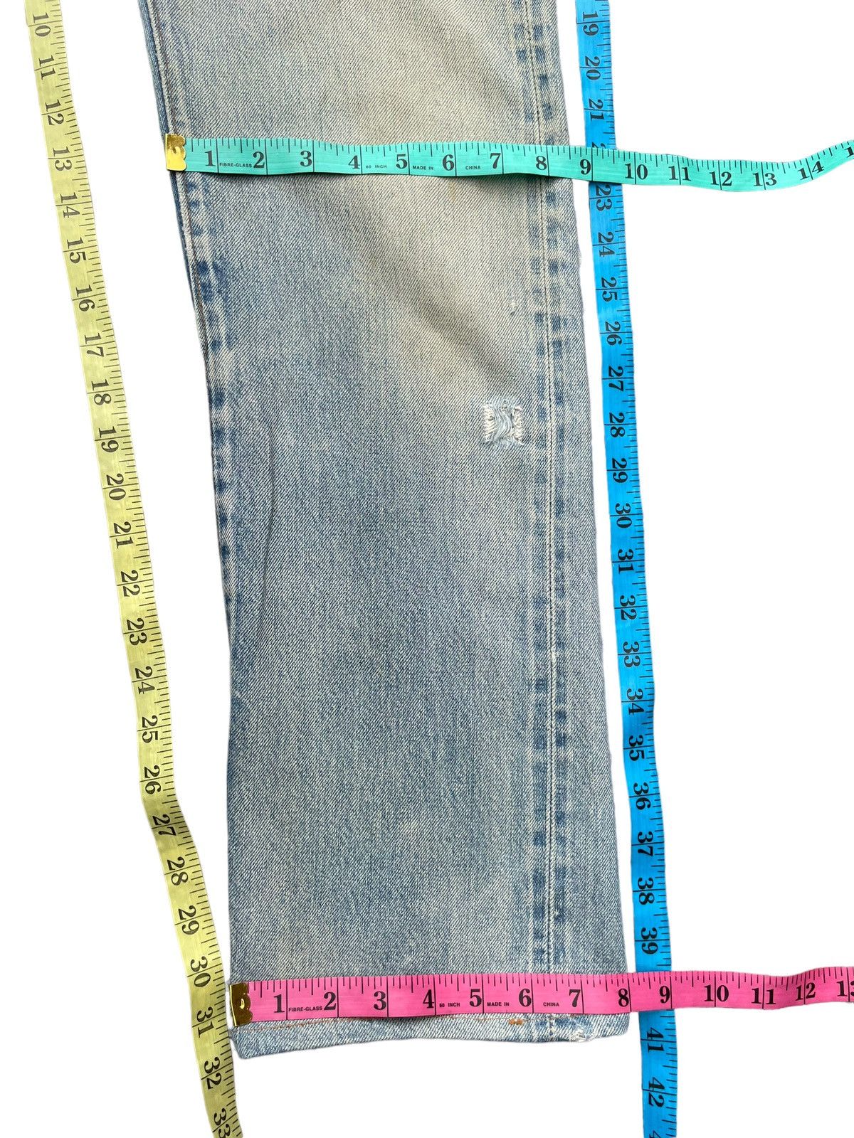 Levi's Vintage 1980 Levis 501 e Selvedge Distresed Denim Size US 28 / EU 44 - 22 Thumbnail