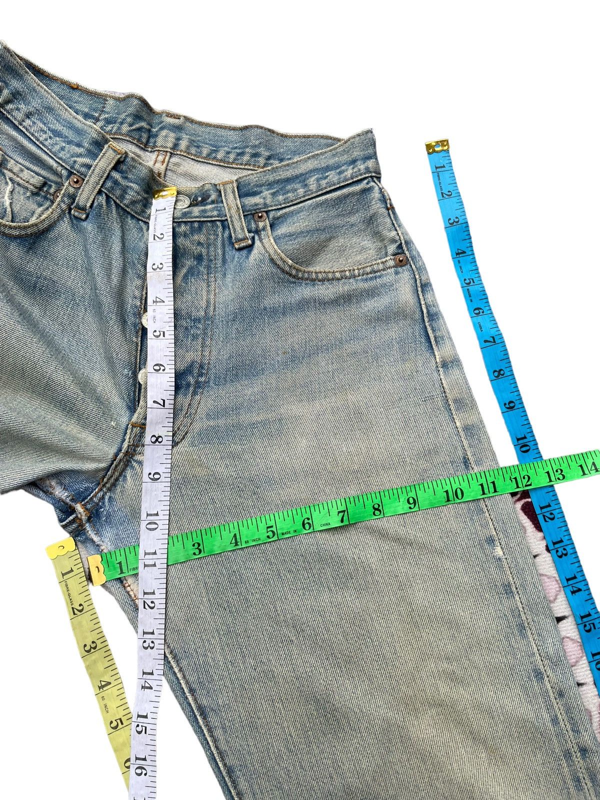 Levi's Vintage 1980 Levis 501 e Selvedge Distresed Denim Size US 28 / EU 44 - 21 Thumbnail