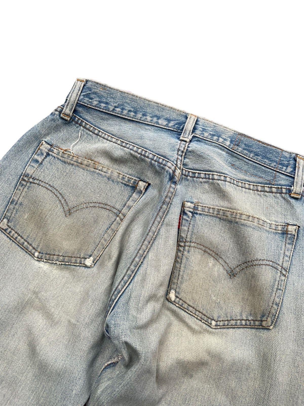 Levi's Vintage 1980 Levis 501 e Selvedge Distresed Denim Size US 28 / EU 44 - 12 Thumbnail