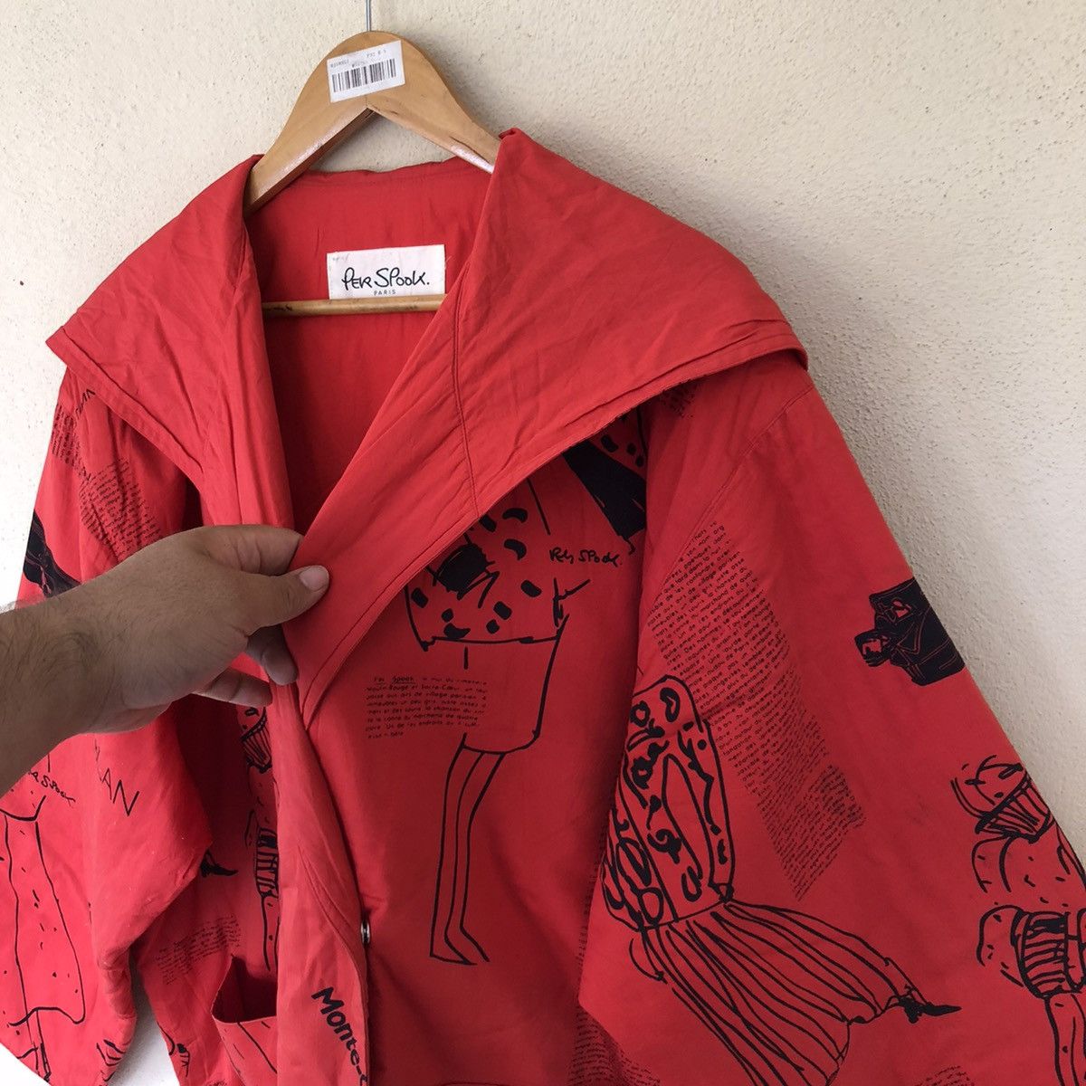 Japanese Brand PER SPOOK PARIS FULL PRINT JACKET Size US L / EU 52-54 / 3 - 4 Thumbnail