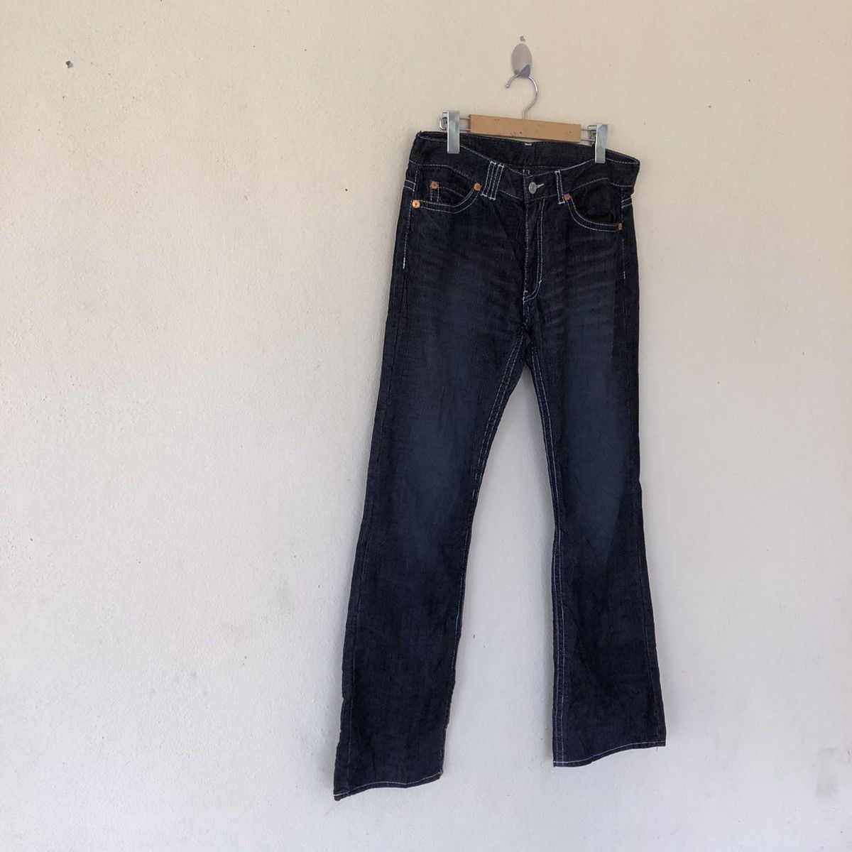 Japanese Brand CORDUROY PANT CRACK WASH BOBSON Size US 32 / EU 48 - 3 Thumbnail