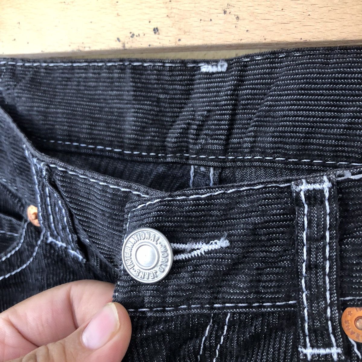 Japanese Brand CORDUROY PANT CRACK WASH BOBSON Size US 32 / EU 48 - 5 Thumbnail