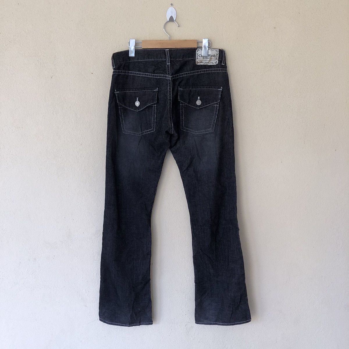 Japanese Brand CORDUROY PANT CRACK WASH BOBSON Size US 32 / EU 48 - 6 Thumbnail