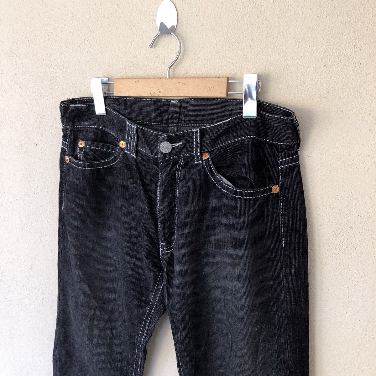 Japanese Brand CORDUROY PANT CRACK WASH BOBSON Size US 32 / EU 48 - 4 Thumbnail