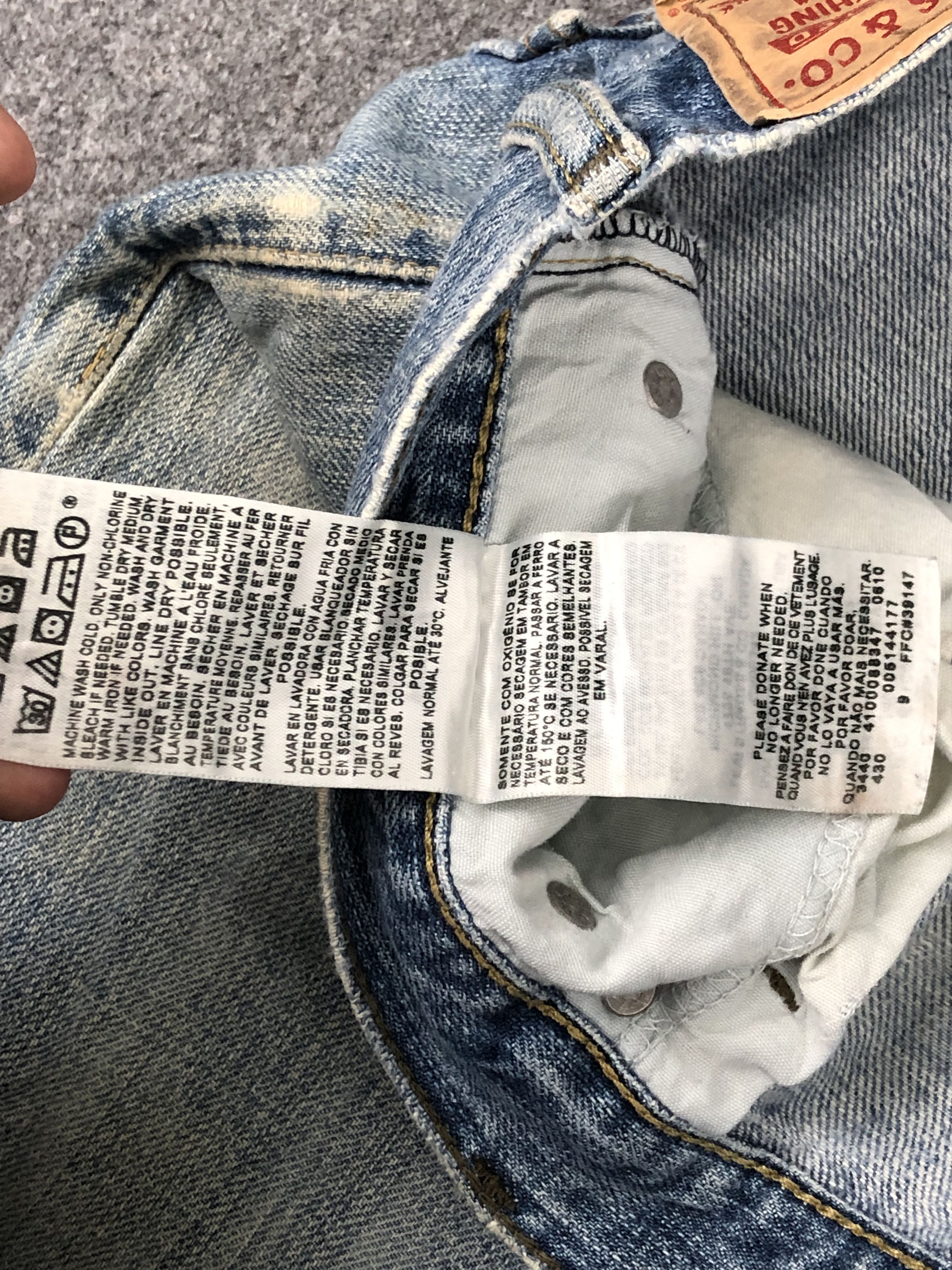 Levi's × Vintage Vintage Levis 514 Faded Blue Jeans Size US 35 - 8 Thumbnail