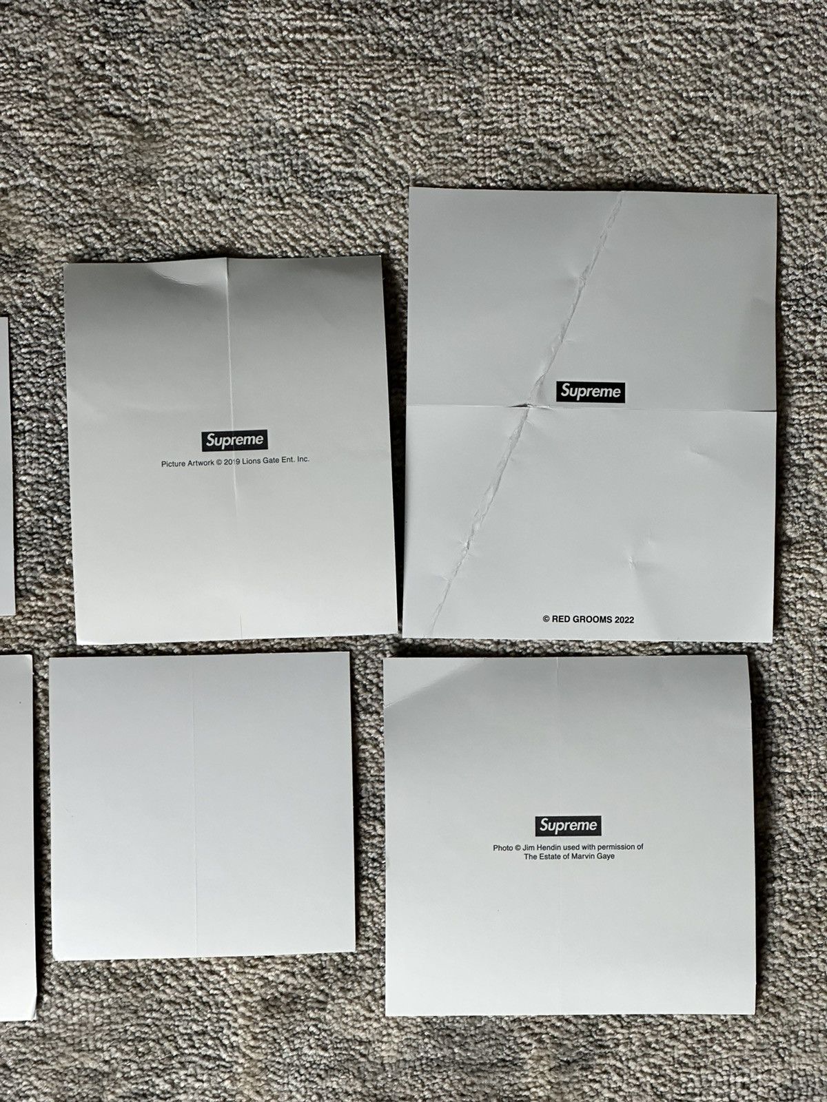 Supreme 6x Supreme Stickers Lot Damaged Size ONE SIZE - 6 Thumbnail