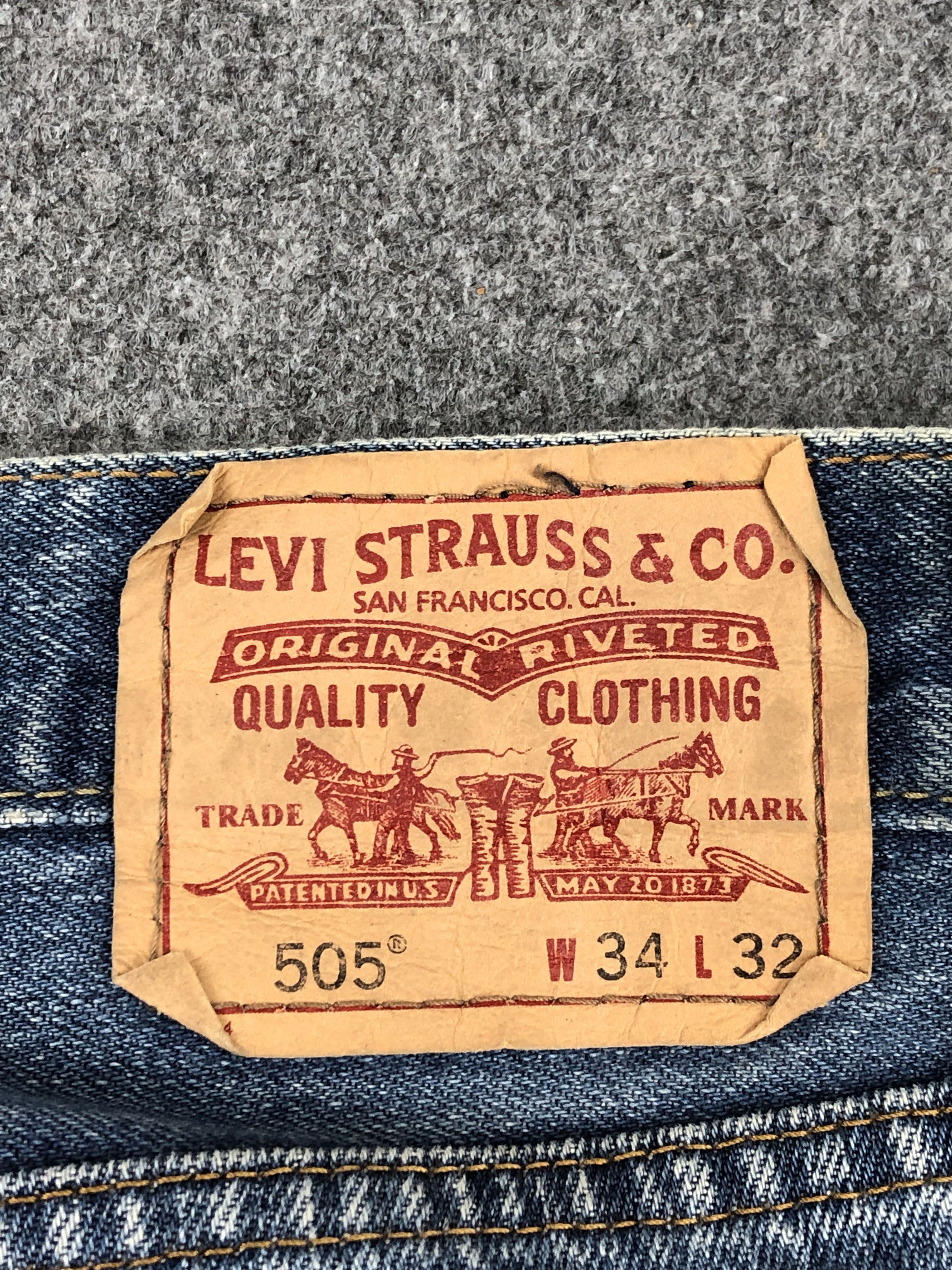Levi's × Vintage Vintage Levis 505 Faded Blue Jeans DP1458 Size US 37 - 5 Thumbnail