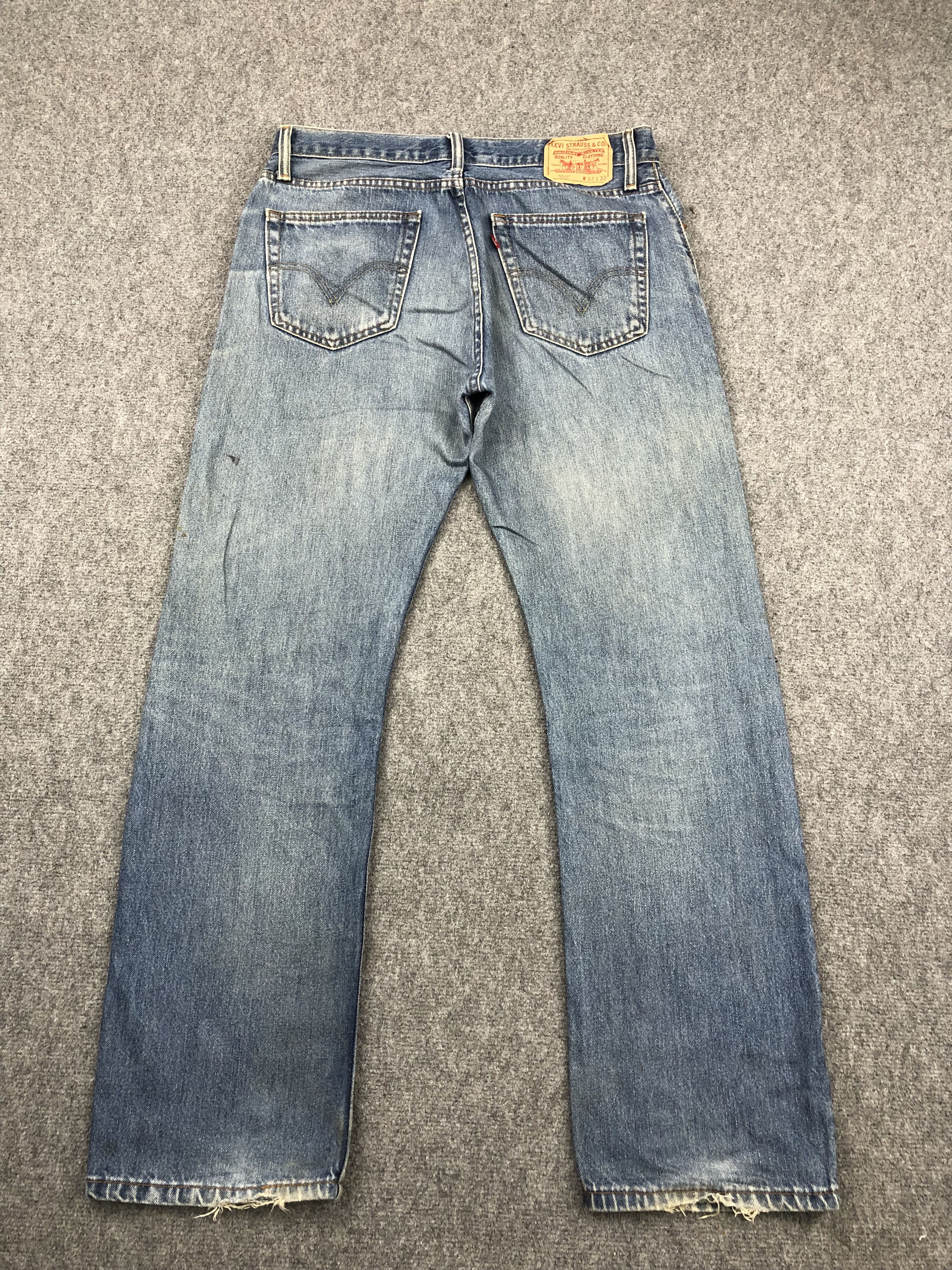 Levi's × Vintage Vintage Levis 505 Faded Blue Jeans DP1458 Size US 37 - 3 Thumbnail