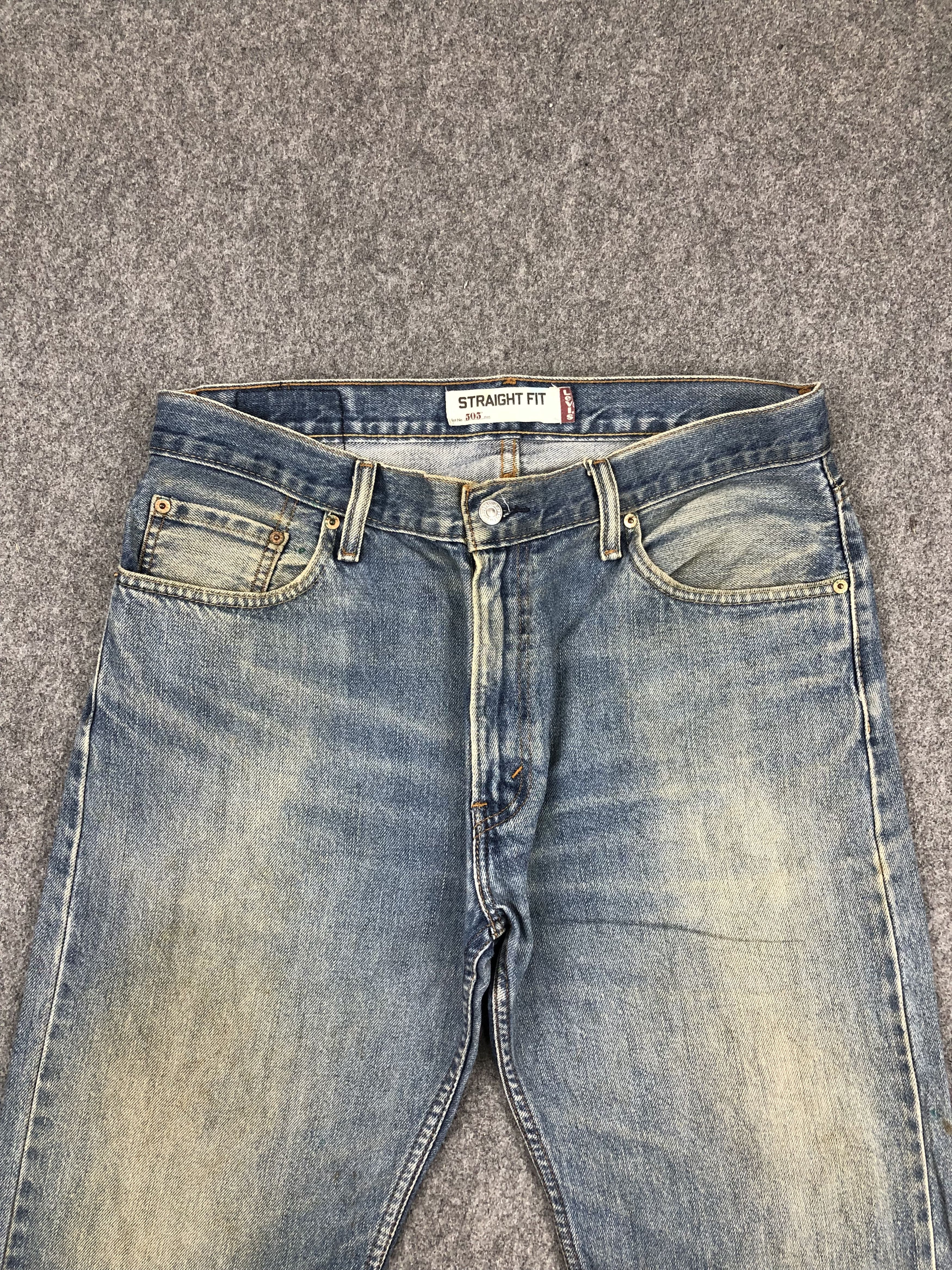 Levi's × Vintage Vintage Levis 505 Faded Blue Jeans DP1458 Size US 37 - 2 Thumbnail