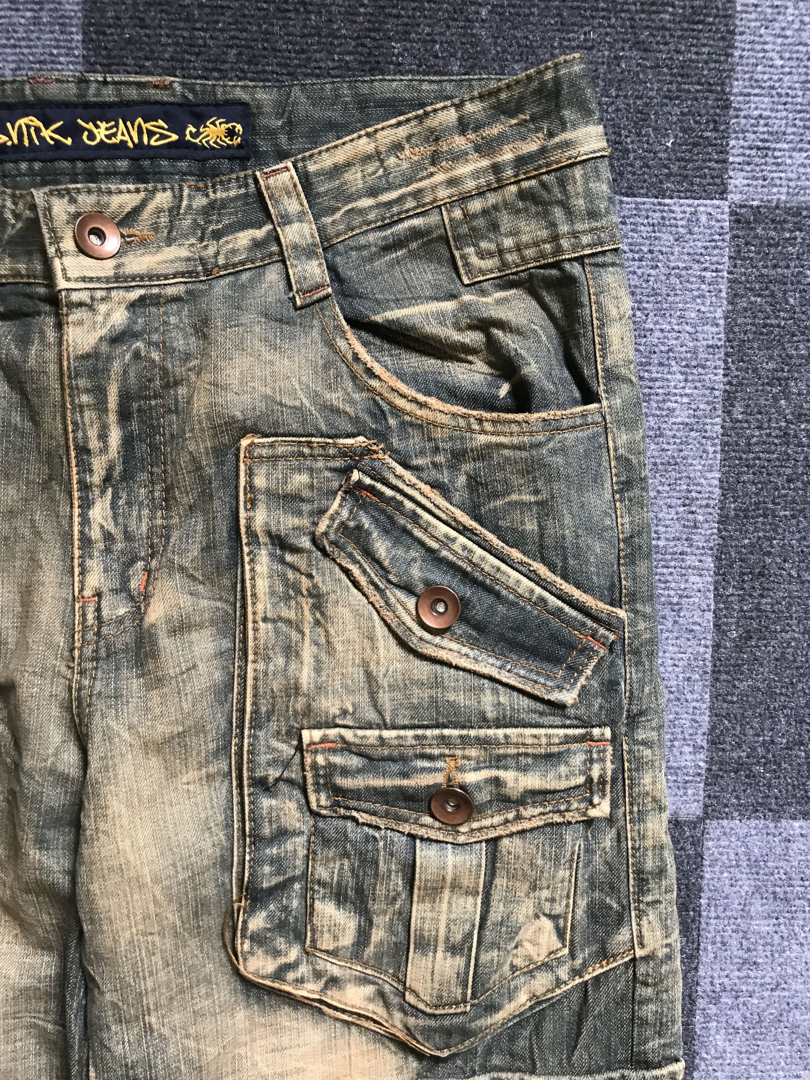 Seditionaries 💥BAGGY💥CP247 SLINK Seditionarie 3d Multipocket Baggy Jeans Size US 35 - 7 Thumbnail