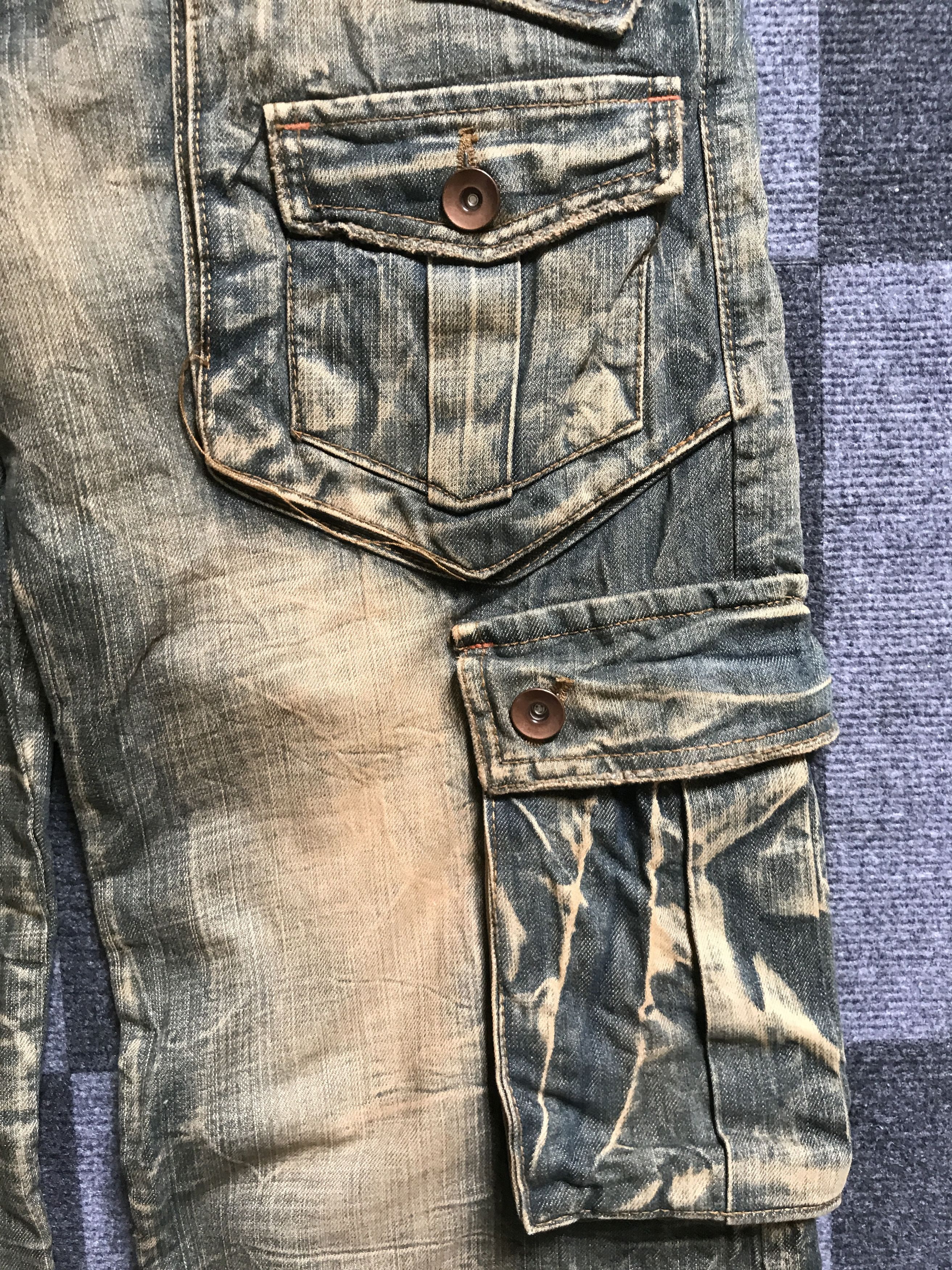 Seditionaries 💥BAGGY💥CP247 SLINK Seditionarie 3d Multipocket Baggy Jeans Size US 35 - 10 Thumbnail
