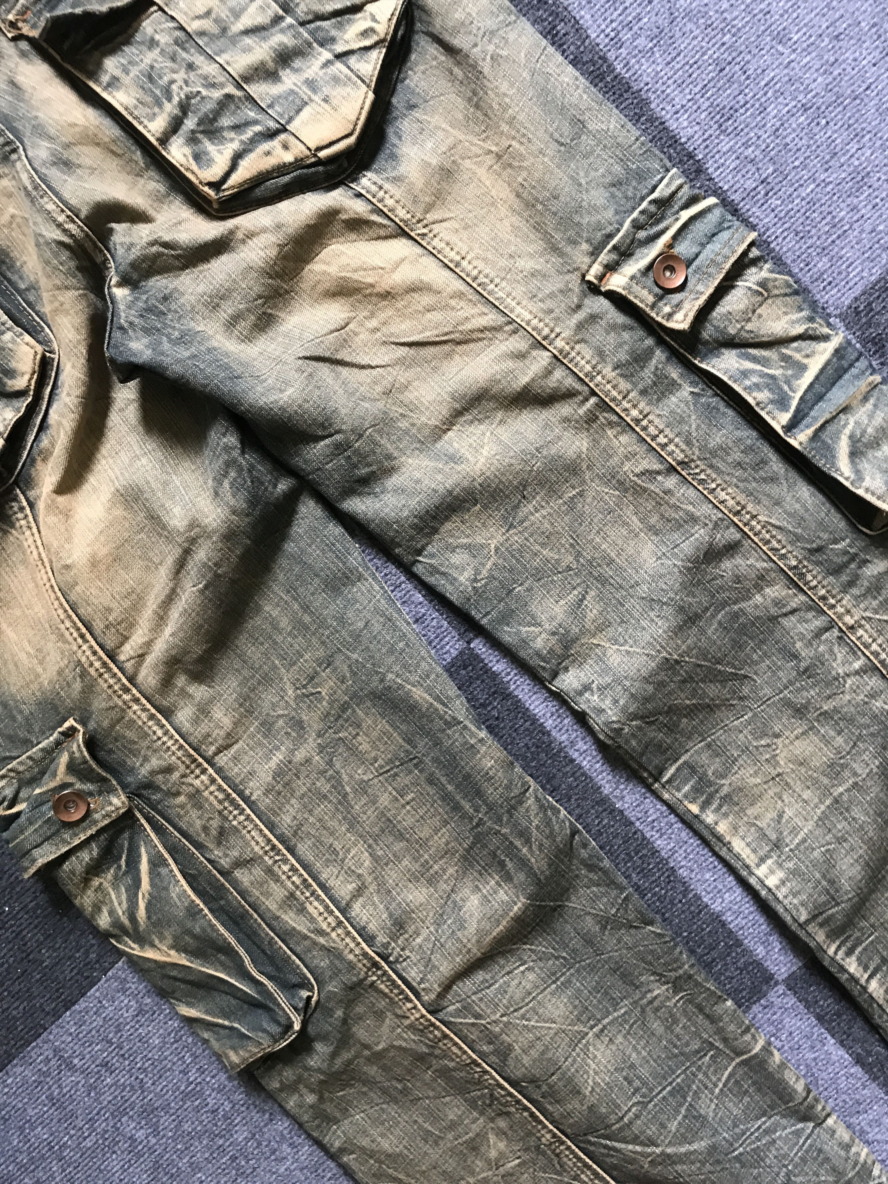 Seditionaries 💥BAGGY💥CP247 SLINK Seditionarie 3d Multipocket Baggy Jeans Size US 35 - 14 Thumbnail