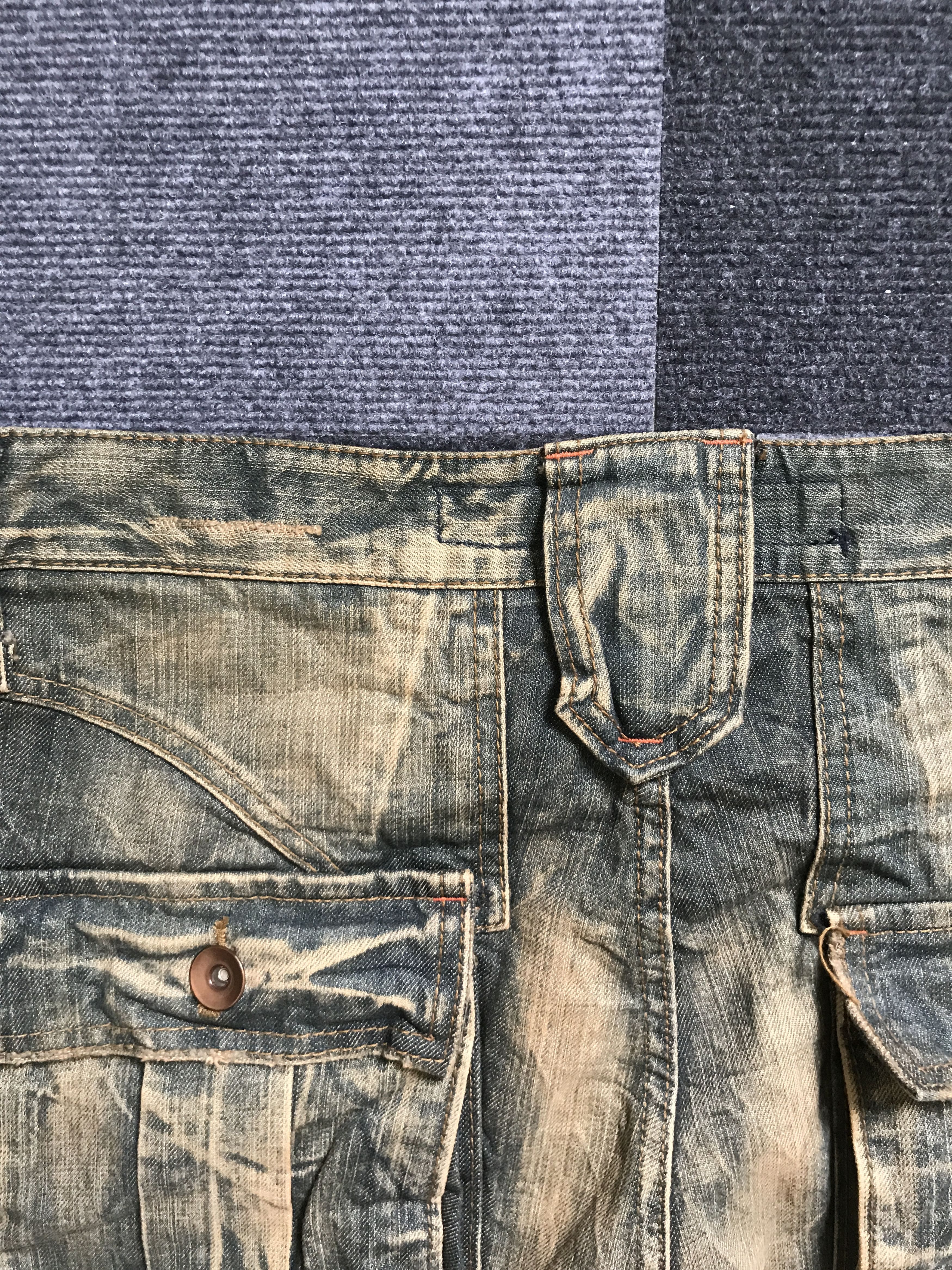 Seditionaries 💥BAGGY💥CP247 SLINK Seditionarie 3d Multipocket Baggy Jeans Size US 35 - 18 Thumbnail
