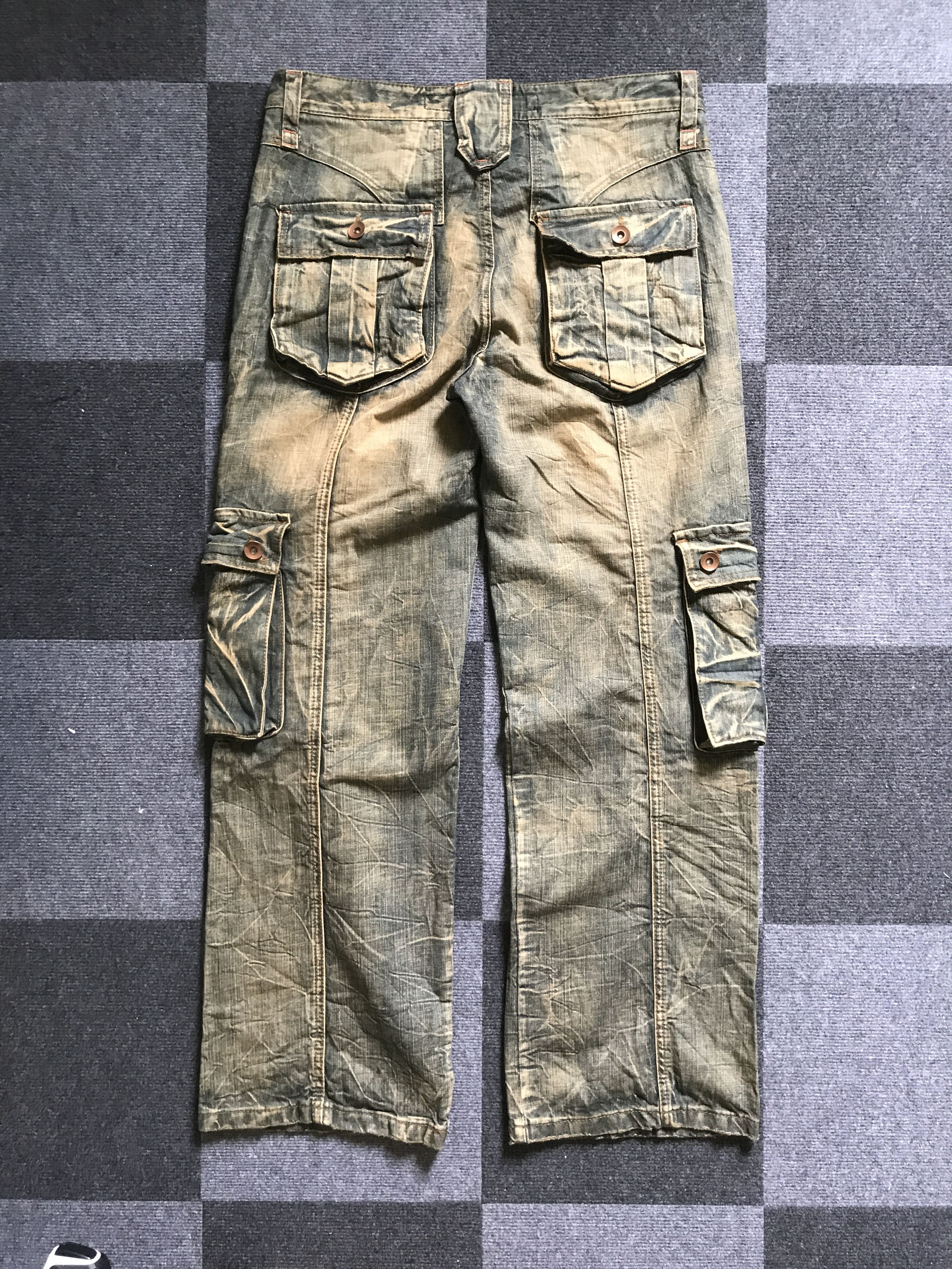 Seditionaries 💥BAGGY💥CP247 SLINK Seditionarie 3d Multipocket Baggy Jeans Size US 35 - 12 Thumbnail