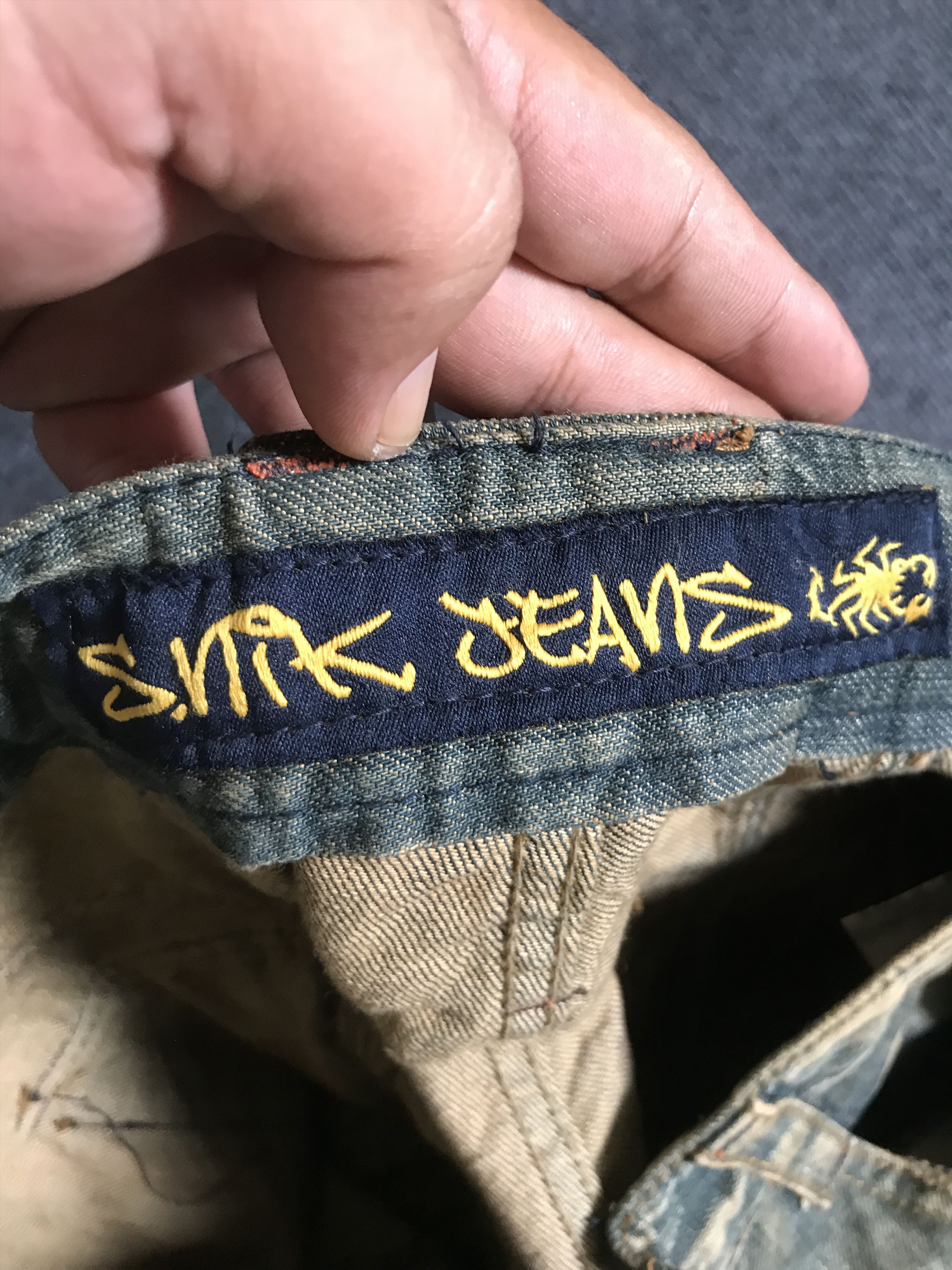 Seditionaries 💥BAGGY💥CP247 SLINK Seditionarie 3d Multipocket Baggy Jeans Size US 35 - 19 Thumbnail