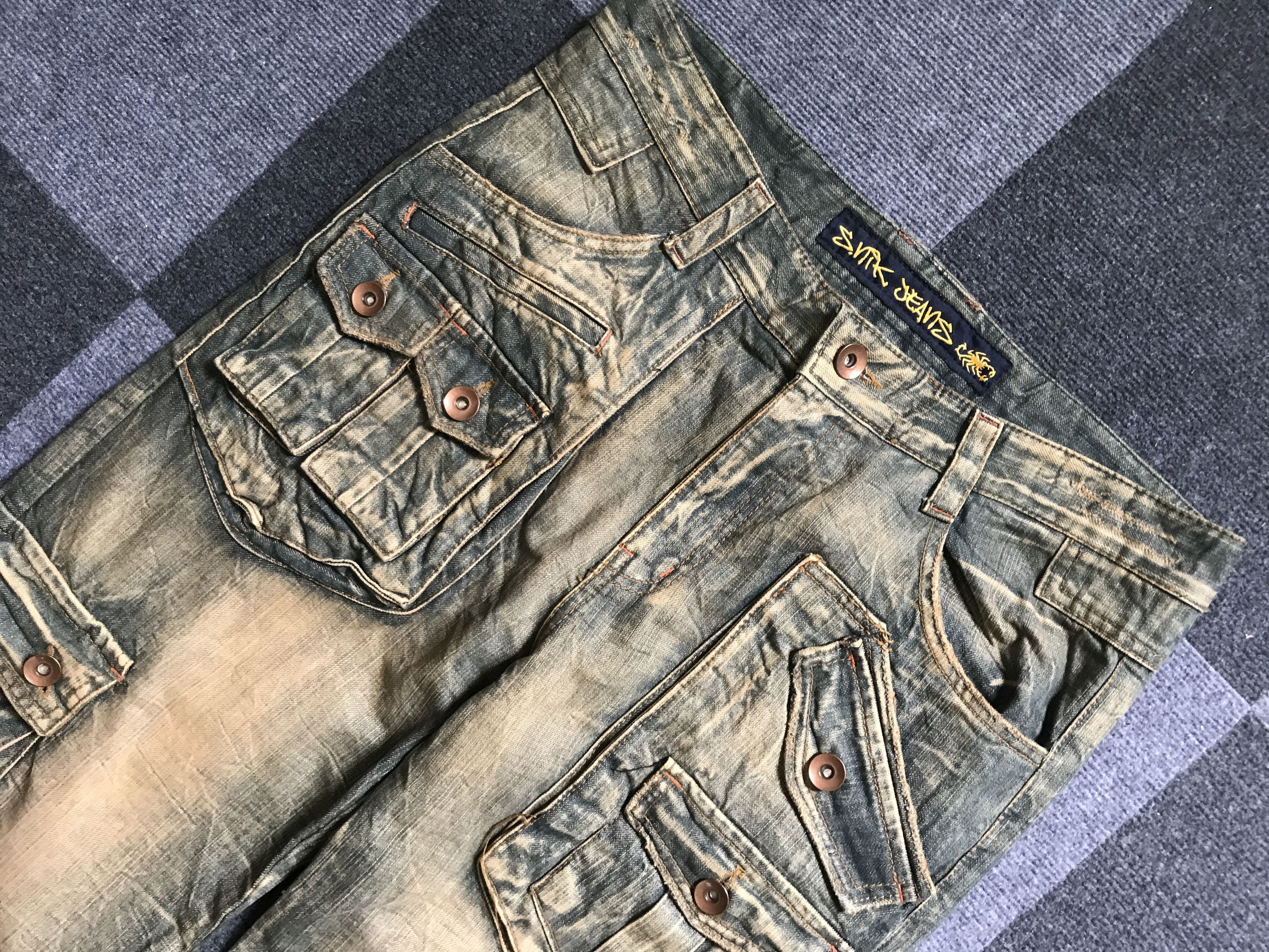 Seditionaries 💥BAGGY💥CP247 SLINK Seditionarie 3d Multipocket Baggy Jeans Size US 35 - 4 Thumbnail