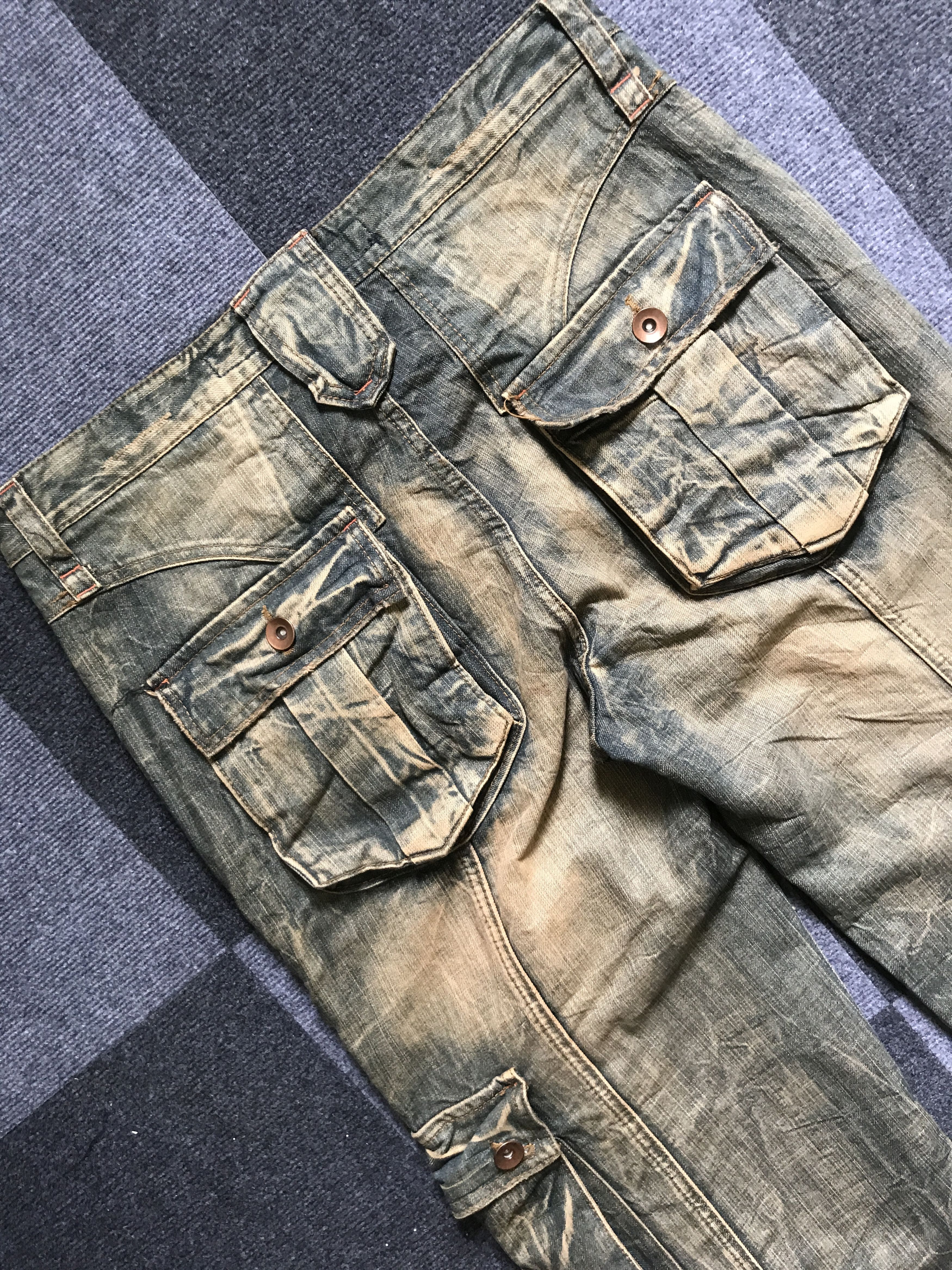Seditionaries 💥BAGGY💥CP247 SLINK Seditionarie 3d Multipocket Baggy Jeans Size US 35 - 13 Thumbnail