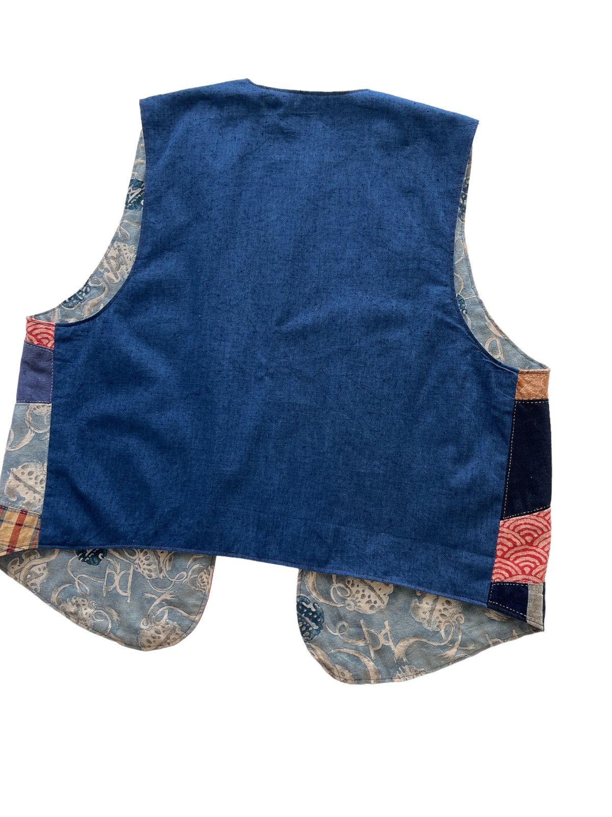Vintage Reversible Handmade Patchwork Sashiko Kapital Style Vest Size US M / EU 48-50 / 2 - 7 Thumbnail