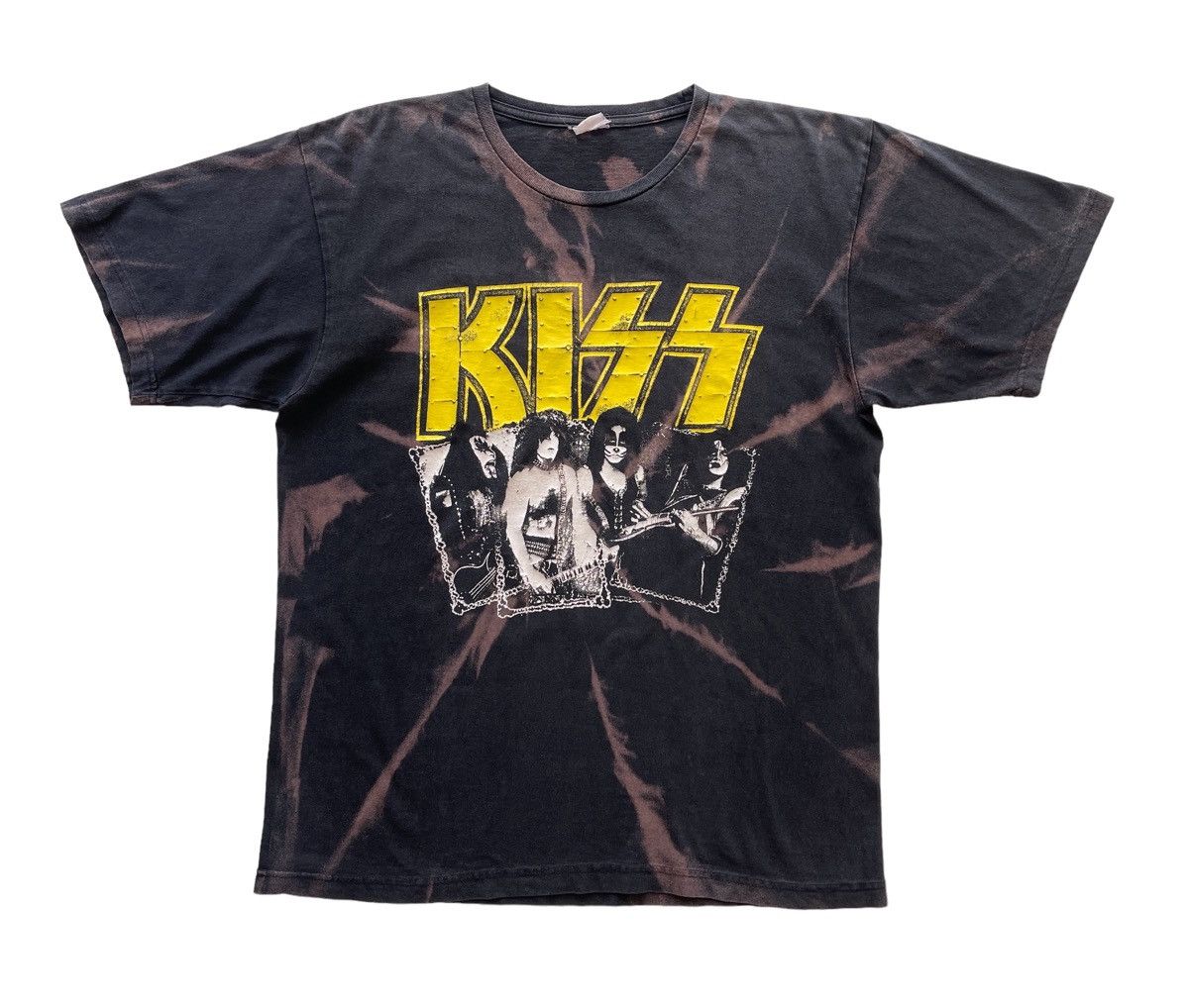 Band Tees Vintage Kiss Tie Dye Bleach Tees Size US XL / EU 56 / 4 - 2 Thumbnail