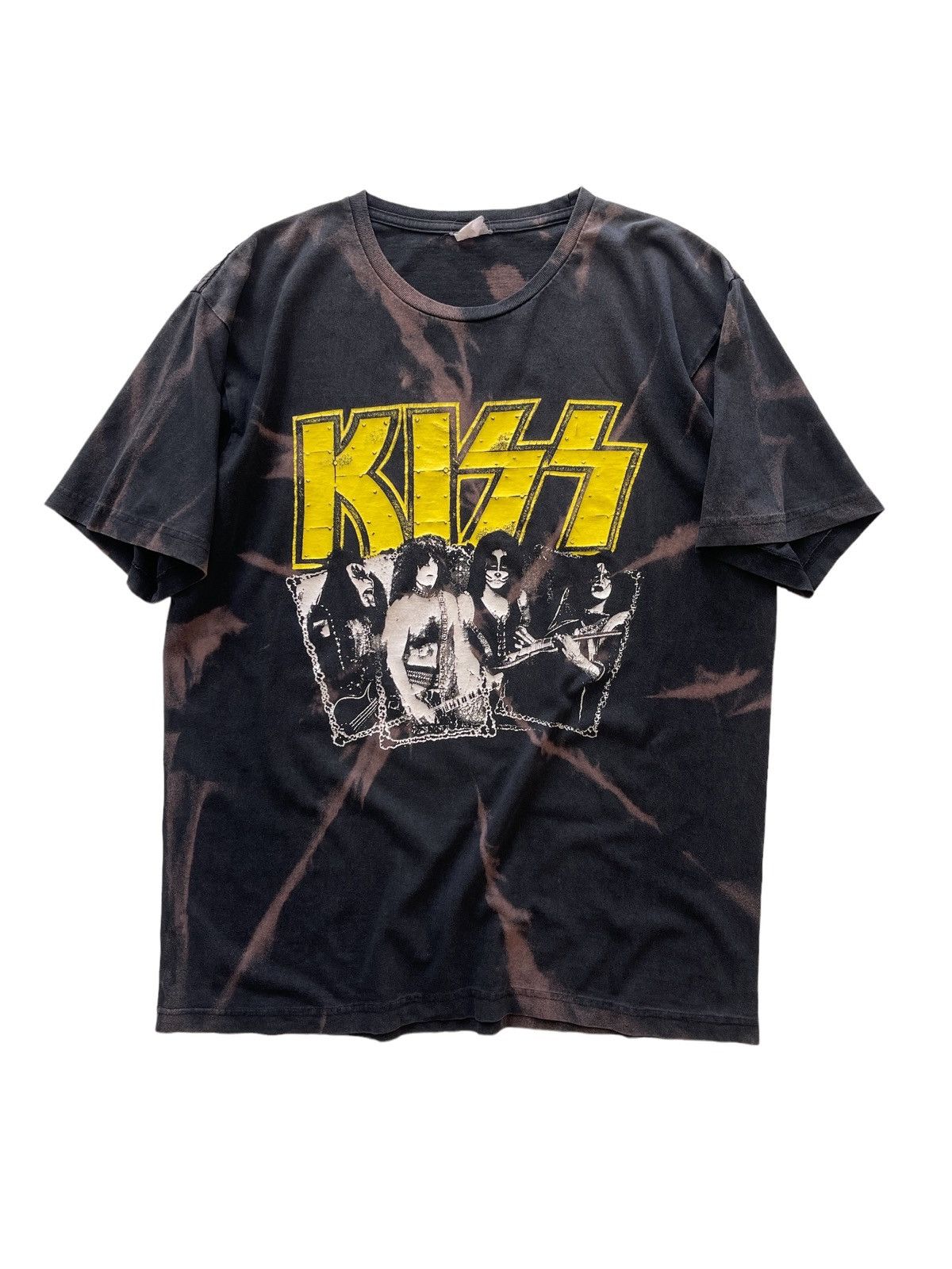 Band Tees Vintage Kiss Tie Dye Bleach Tees Size US XL / EU 56 / 4 - 1 Thumbnail