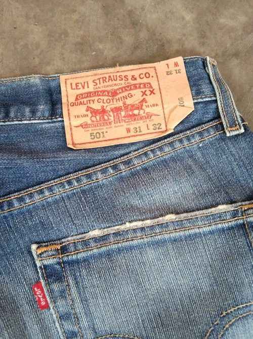 Levi's Vintage Levi's 501 Rusty Wash Distressed Jeans 31x32 Size US 31 - 7 Thumbnail