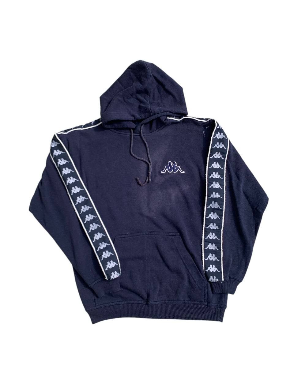 Kappa Vintage Kappa Sidetape Logo Sunfaded Hoodie Size S / US 4 / IT 40 - 1 Thumbnail