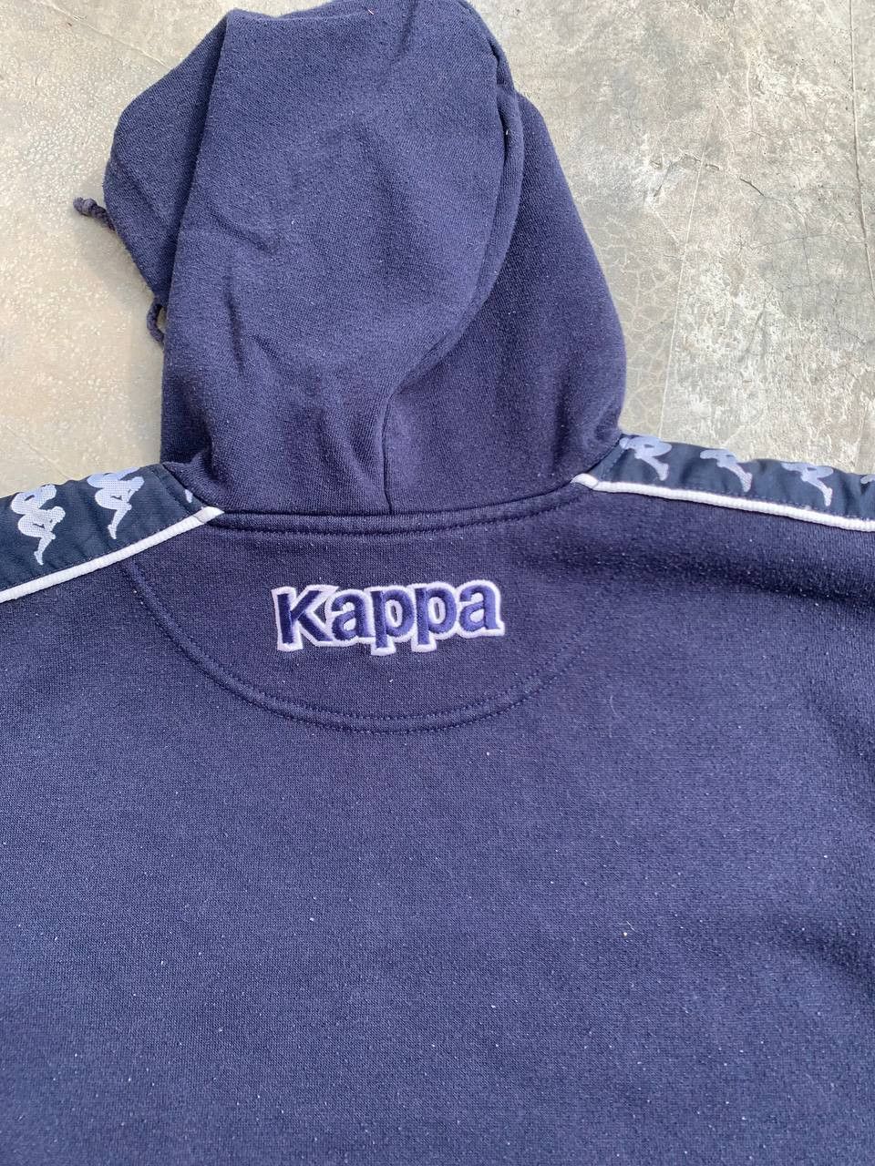 Kappa Vintage Kappa Sidetape Logo Sunfaded Hoodie Size S / US 4 / IT 40 - 8 Thumbnail